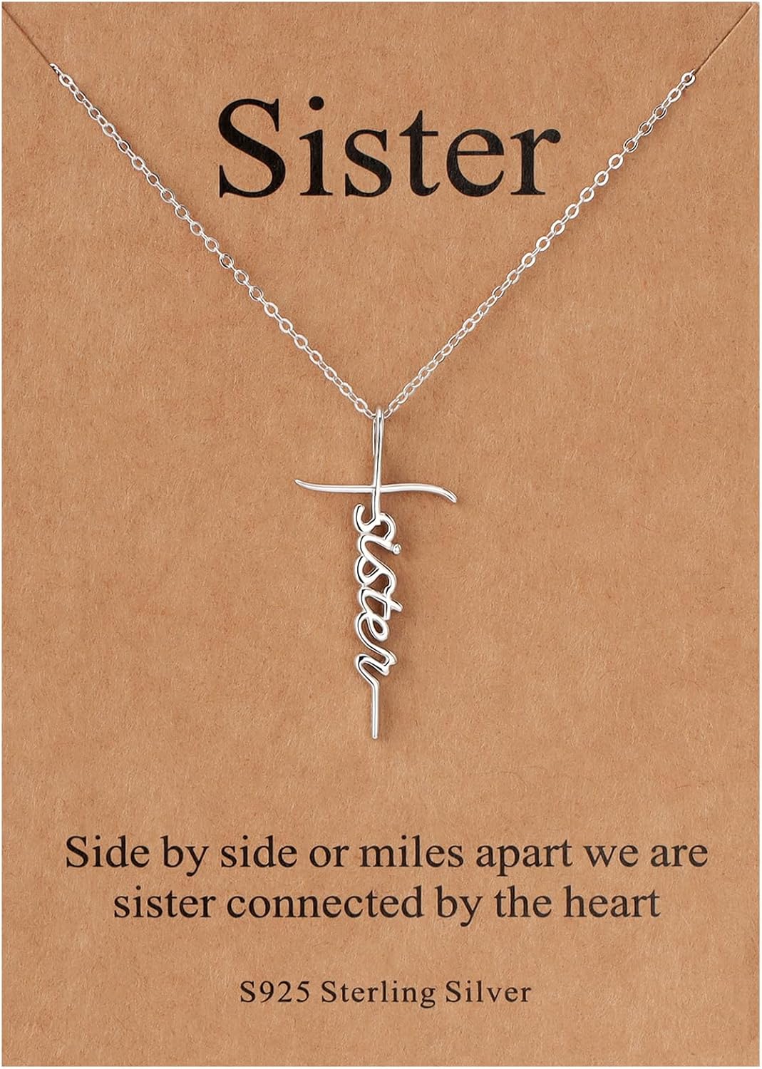 Lcherry Faith Cross Pendant Necklace for Women Religious Christian Jewelry Mother's Day Gifts for Women