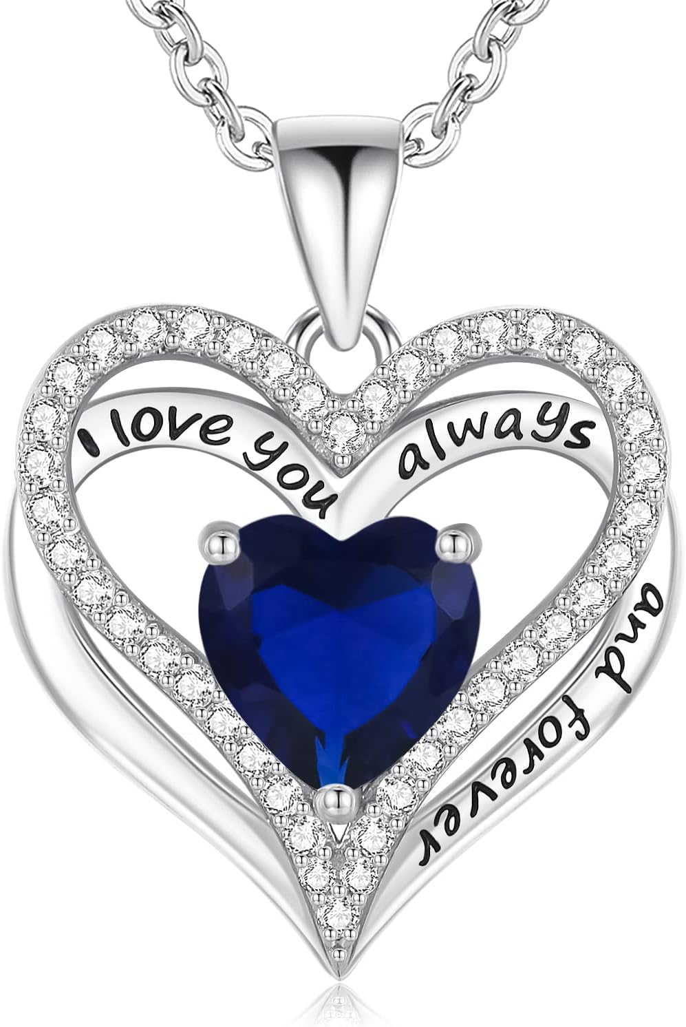 S925 Sterling Silver Necklace for Women, Wife Jewelry Rose Gold, Mom Birthday Valentines Mothers Day Gifts, Girlfriend Necklaces, Daughter Heart Jewel, Anniversary for Her