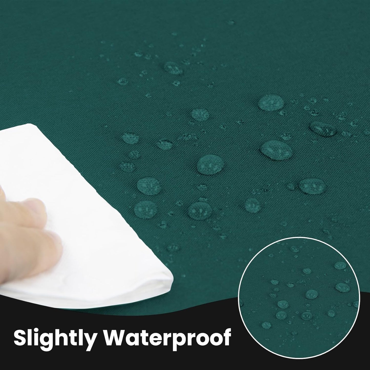 Ascoza 2 Pack Fitted Tablecloth for 8 Foot Rectangle 96 x 30 Inch Peacock Blue Table Covers Water Resistant Polyester Cloth for Folding, Parties,Display, Trade Show (Peacock Blue)