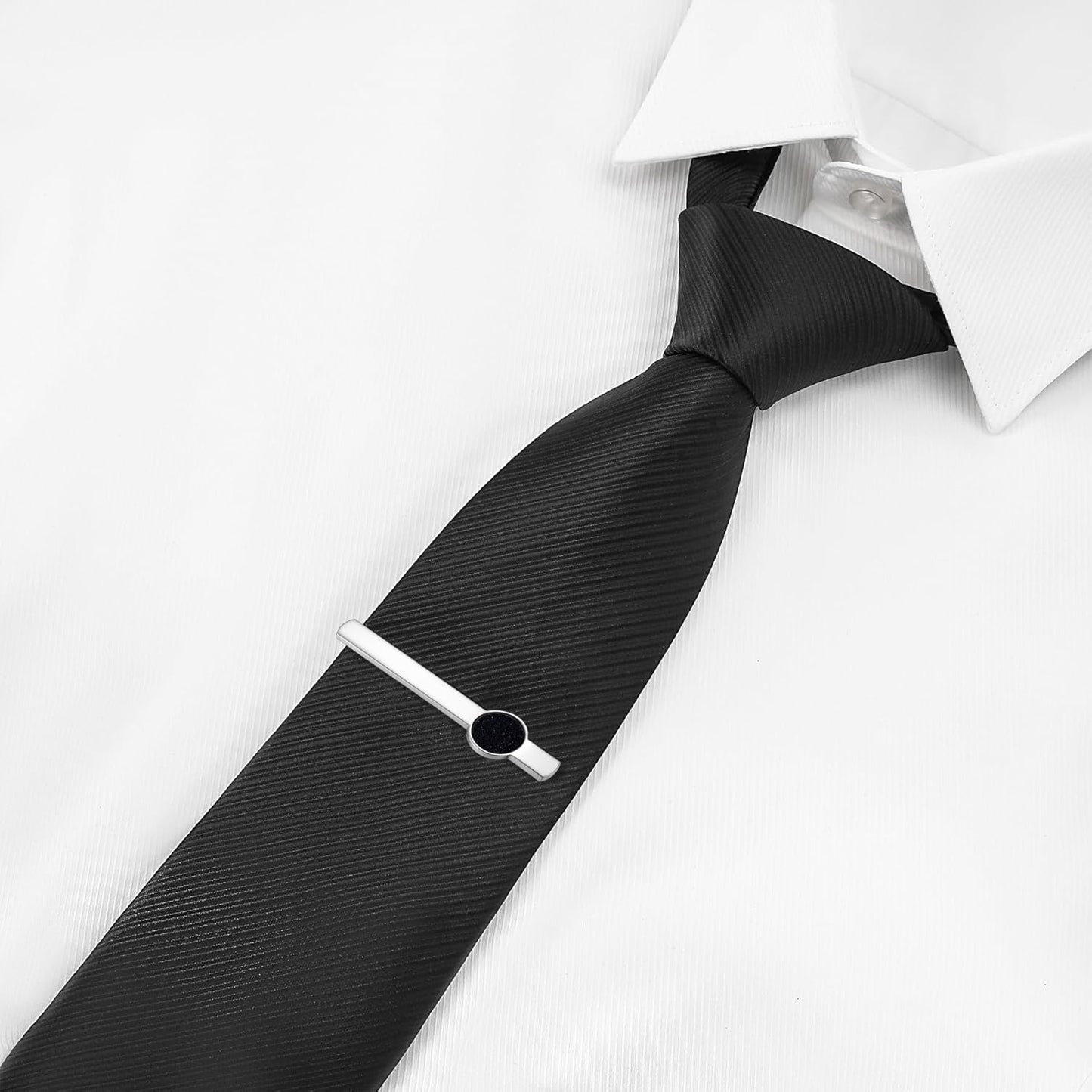 GWD Cufflinks and Tie Clip Set for Men Personalized Cuff Links Business Wedding Father's Day Gift