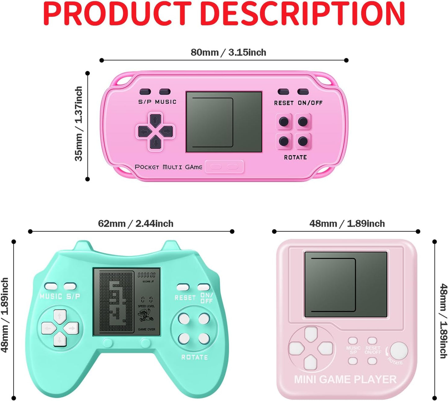 24Pcs Video Game Party Favors Valentines Day Gifts for Kids, Mini Game Keychain Arcade party favors Birthday Supplies Classroom Prizes for Boys and Girls