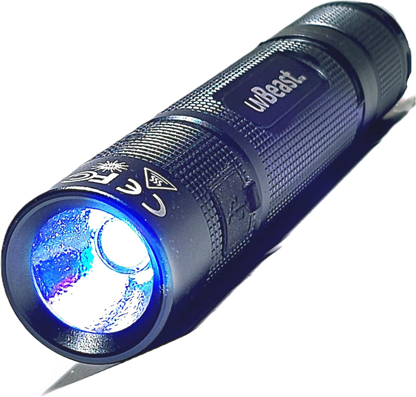 uvBeast New V3 MINI 385-395nm - Black Light UV Flashlight – Low Contamination Ultraviolet - Professional Grade High Power 5 Core UV LED – USA Stock