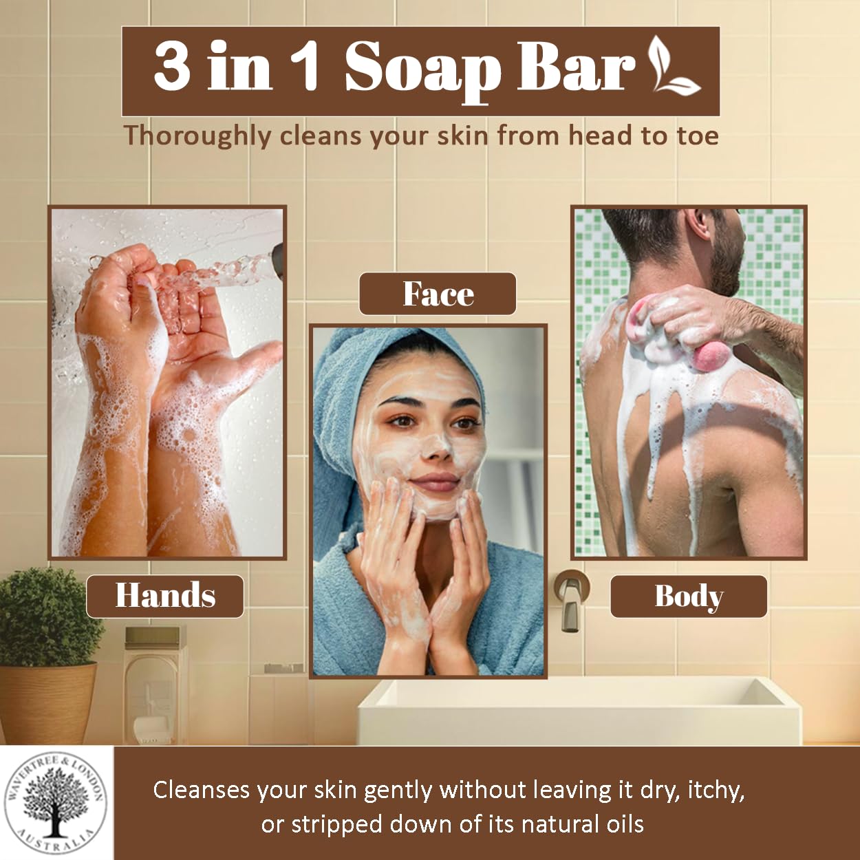 Wavertree & London Assorted Favorites 8 Bars Scented Natural Soap Bars, 7oz Each Moisturizing French Triple Milled Soap Bars Enriched with Shea Butter and Pure Plant Oils | All Body & Bath Soap