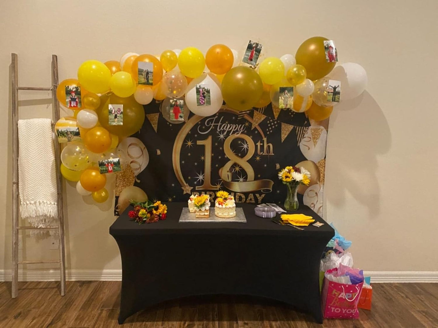 FORLIFE Spandex Table Covers，Fitted Tablecloth for Rectangular Tables, Stretch Patio Table Covers, Universal Spandex Table Cover for Wedding, Banquet, Party (4ft, Gold)