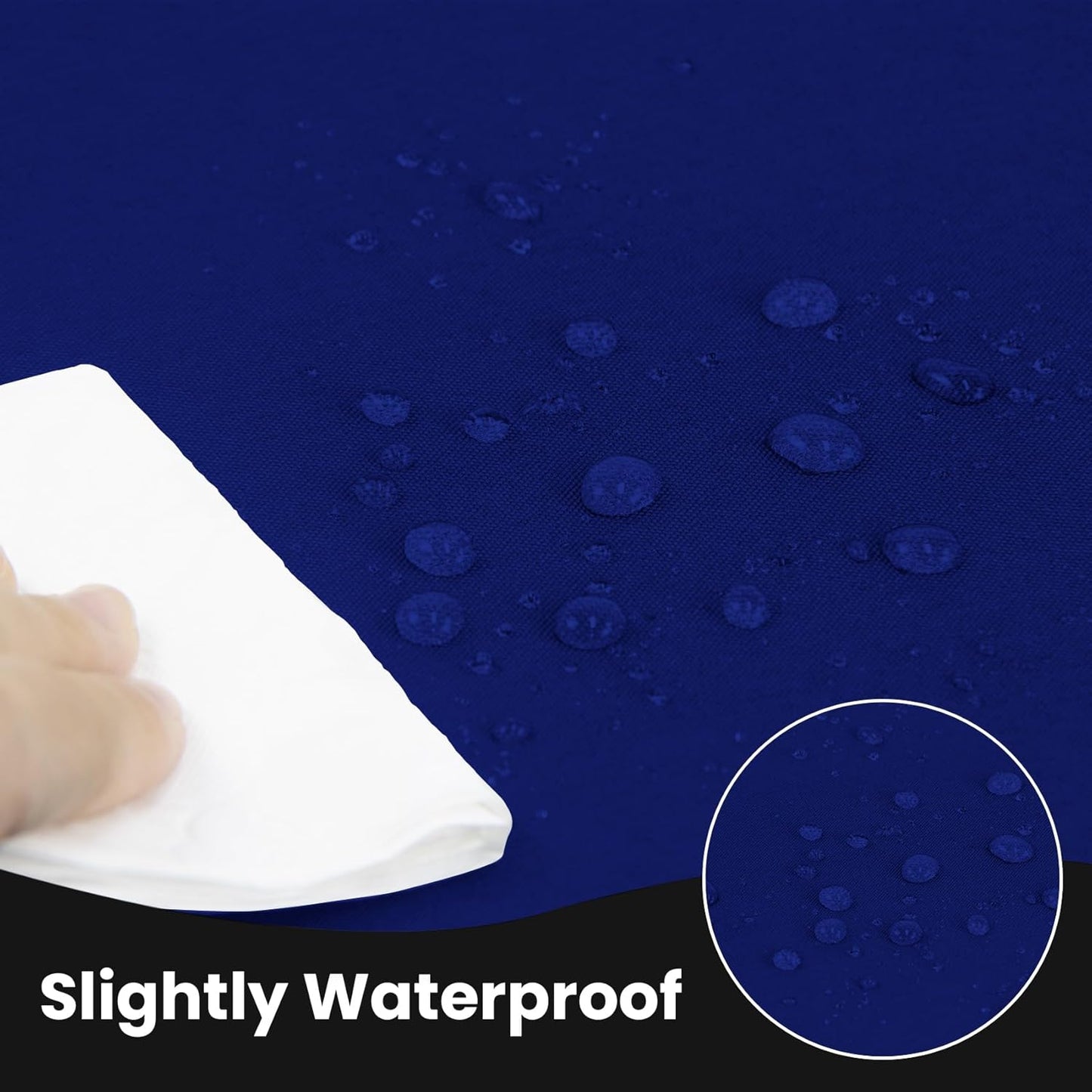 Ascoza 2 Pack Fitted Tablecloth for 6 Foot Rectangle 72 x 30 Inch Royal Blue Table Covers Water Resistant Polyester Cloth for Folding, Parties,Display, Trade Show (Royal Blue)