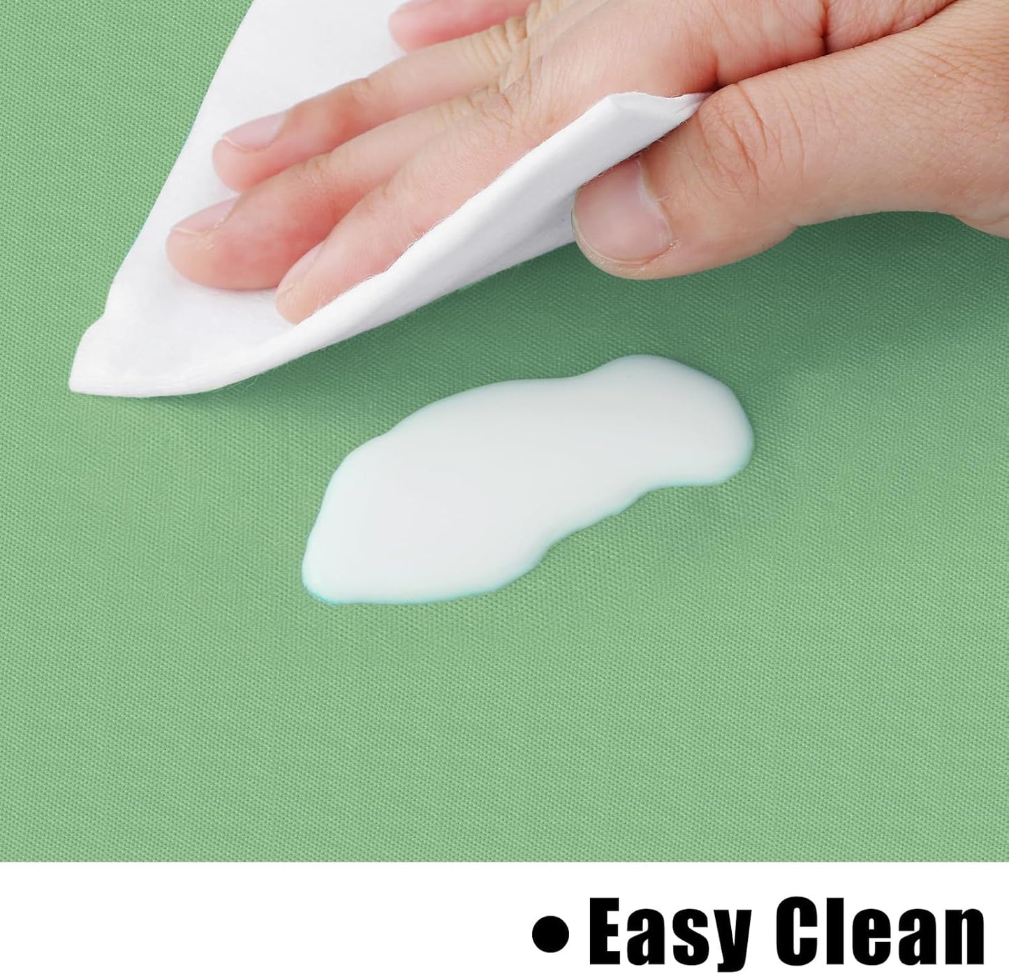 homing Rectangle Vinyl Tablecloth, Waterproof Spillproof Plastic Flannel Backed Table Cloth, Wipe Clean Table Cover for Dining, Buffet Parties and Camping (Sage Green, 60" x 120")