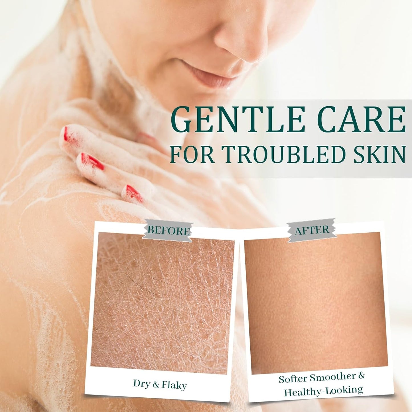 3 Pack Goat Milk & Oatmeal Soap Bars, Handmade Cold-Processed Body Wash Bar Soften & Moisturizing Skin, Organic Oats Gentle Exfoliating for Sensitive Skin