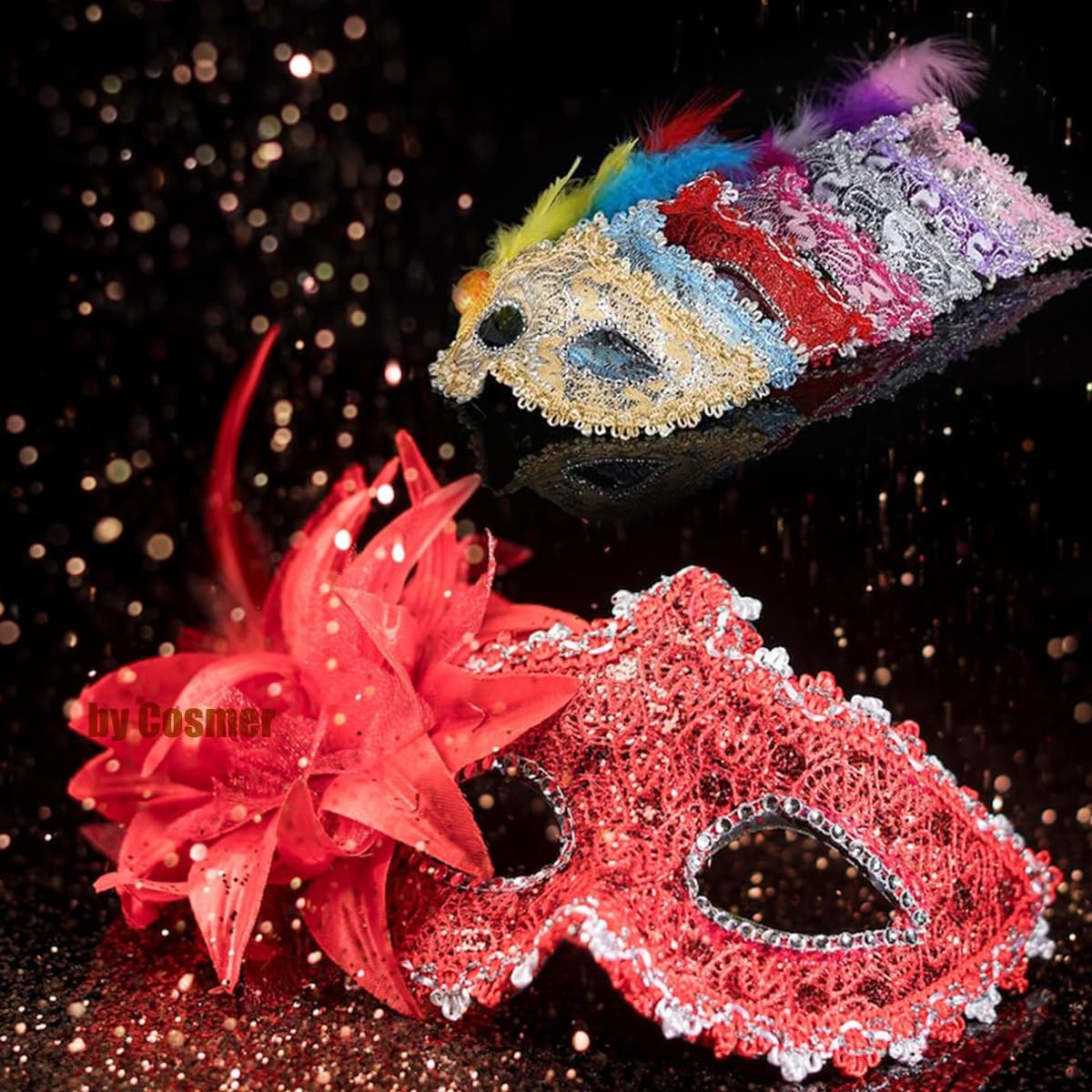 Masquerade Mask for Women Men Couple Venetian Masks Vintage Mask for Halloween Costume Mardi Gras Party Ball Prom