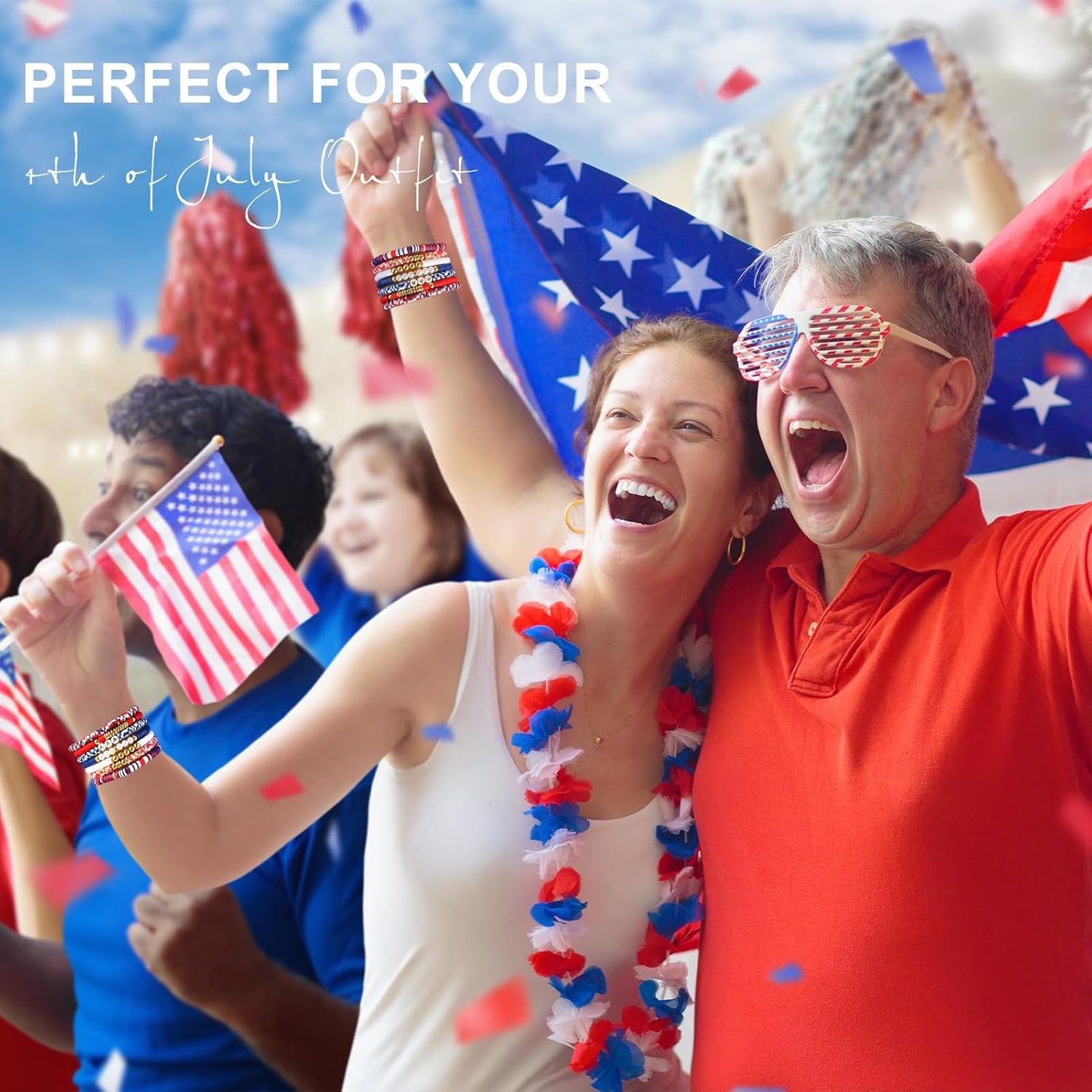 Friendship Bracelets Trendy Heishi Clay Bead Bracelets Stack Gold Beaded Stretch Bracelets for Women Boho Stackable Bracelets Bulk Cute Preppy Jewelry