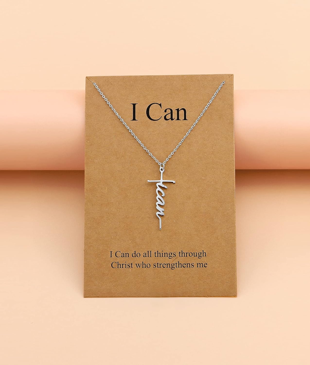 Lcherry Faith Cross Pendant Necklace for Women Religious Christian Jewelry Mother's Day Gifts for Women