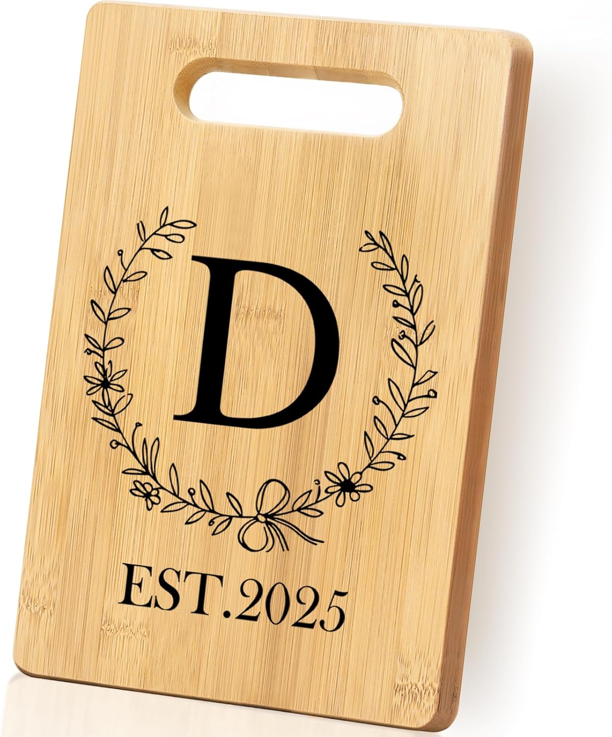 Personalized Cutting Board, Monogrammed Wedding Gift for Couple Newlywed 2025, Initial Birthday Gifts for Women, Gift for Bridal Shower Wedding Shower Engagement Anniversary Housewarming(Letter-D)