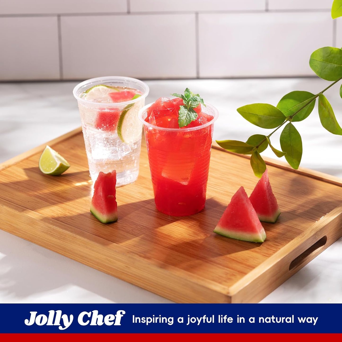 JOLLY CHEF 𝟏𝟐𝟎𝟎 𝐏𝐚𝐜𝐤 5 oz Clear Plastic Cups,5 Ounce Small Disposable Cups for Iced Coffee, Smoothie, Milkshake, Cold Drinks