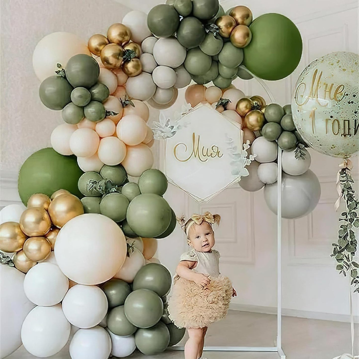 PartyWoo Sage Green Balloons 50 pcs 12 Inch Matte Sage Olive Green Boho Neutral Eucalyptus Latex Helium Balloons for Wedding Baby Shower Gender Reveal Birthday Graduation Party Decorations Green-F11