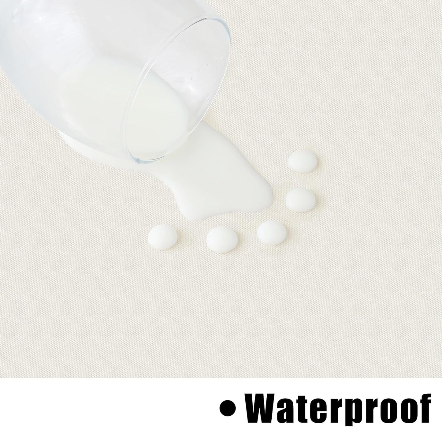 homing Rectangle Vinyl Tablecloth, Waterproof Spillproof Plastic Flannel Backed Table Cloth, Wipe Clean Table Cover for Dining, Buffet Parties and Camping (Beige, 54" x 78")