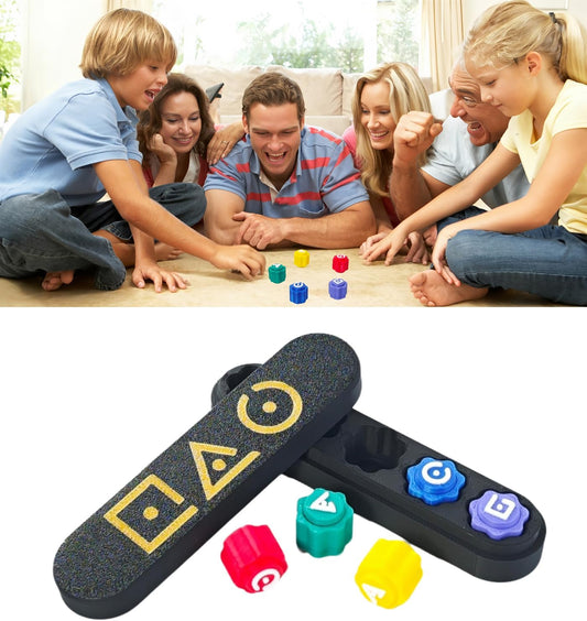 Gonggi Korean Game Stone Set,Traditional Korean Tossing Stone Game, Korean Gonggi Jack Stone Pebbles Set (BlackBase, 5Stone+1LongBase)