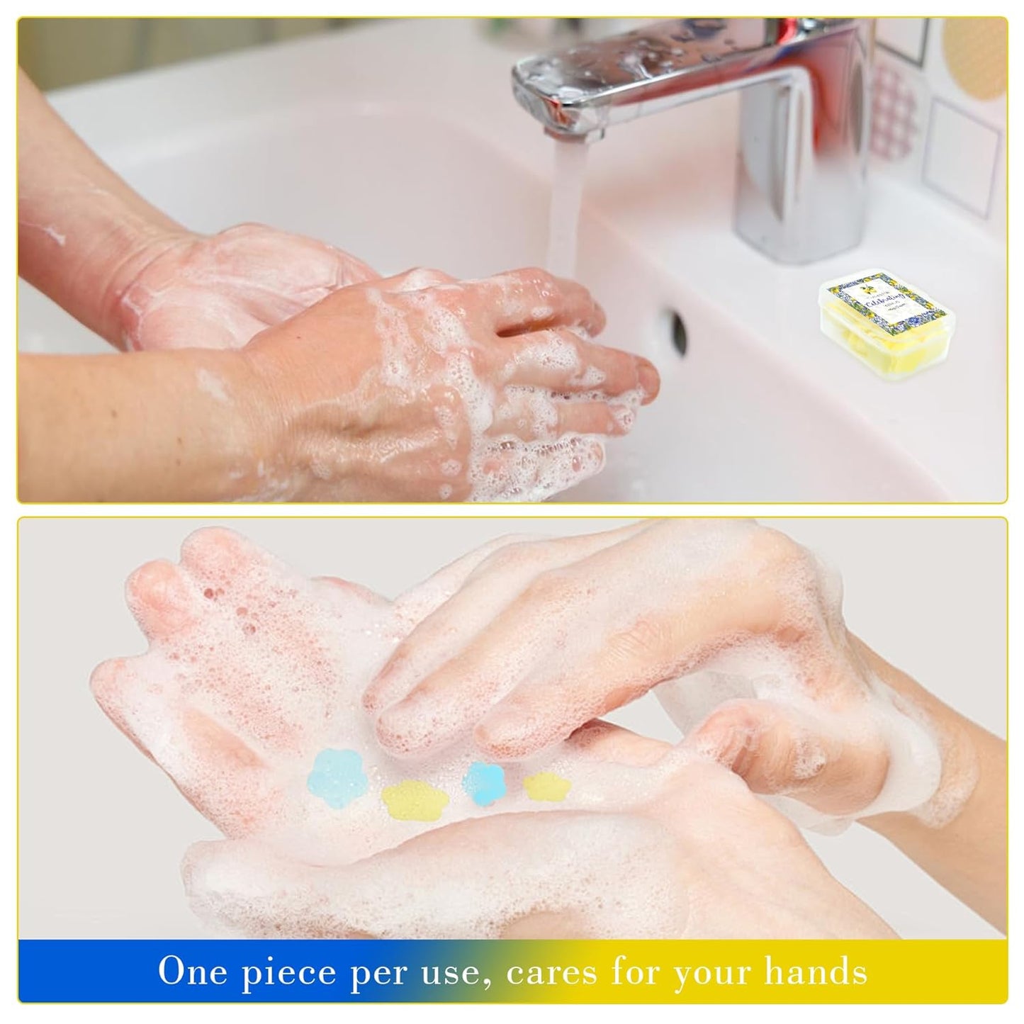 24 Pcs She Found Her Main Squeeze Bridal Shower Soap Favors - Lemon Themed Bridal Shower Favors, Yellow Blue Themd Soap Gift Set Party Supplies for Wedding Engagement Party Decorations