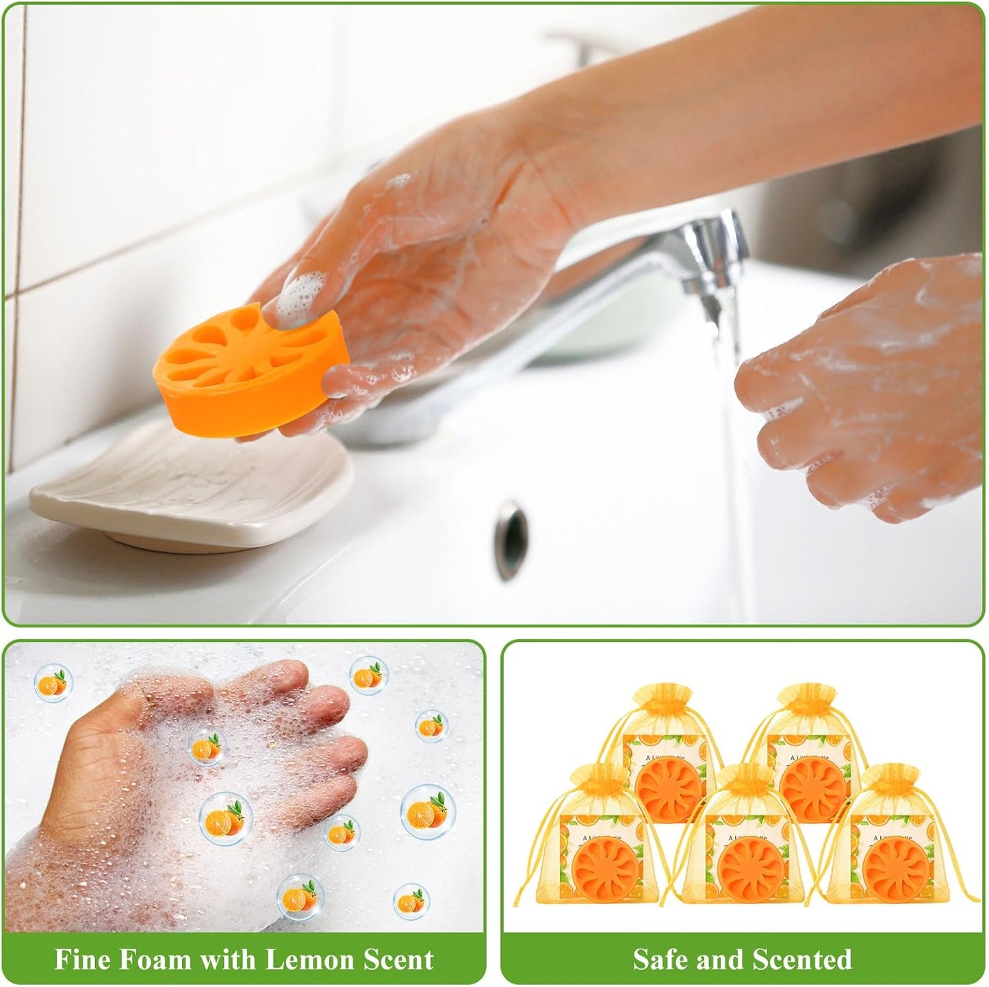 50 Sets Little Cutie Baby Shower Party Favor Orange Soap Gifts Bulk Orange Soaps with Card and Bag for Wedding Gifts Bridal Party Baby Shower Decorations Clementine Little Cutie Theme Favors