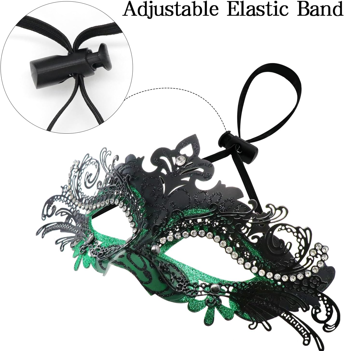 Coddsmz Couple Masquerade Mask Set - Venetian & Mardi Gras Mask for Women & Men