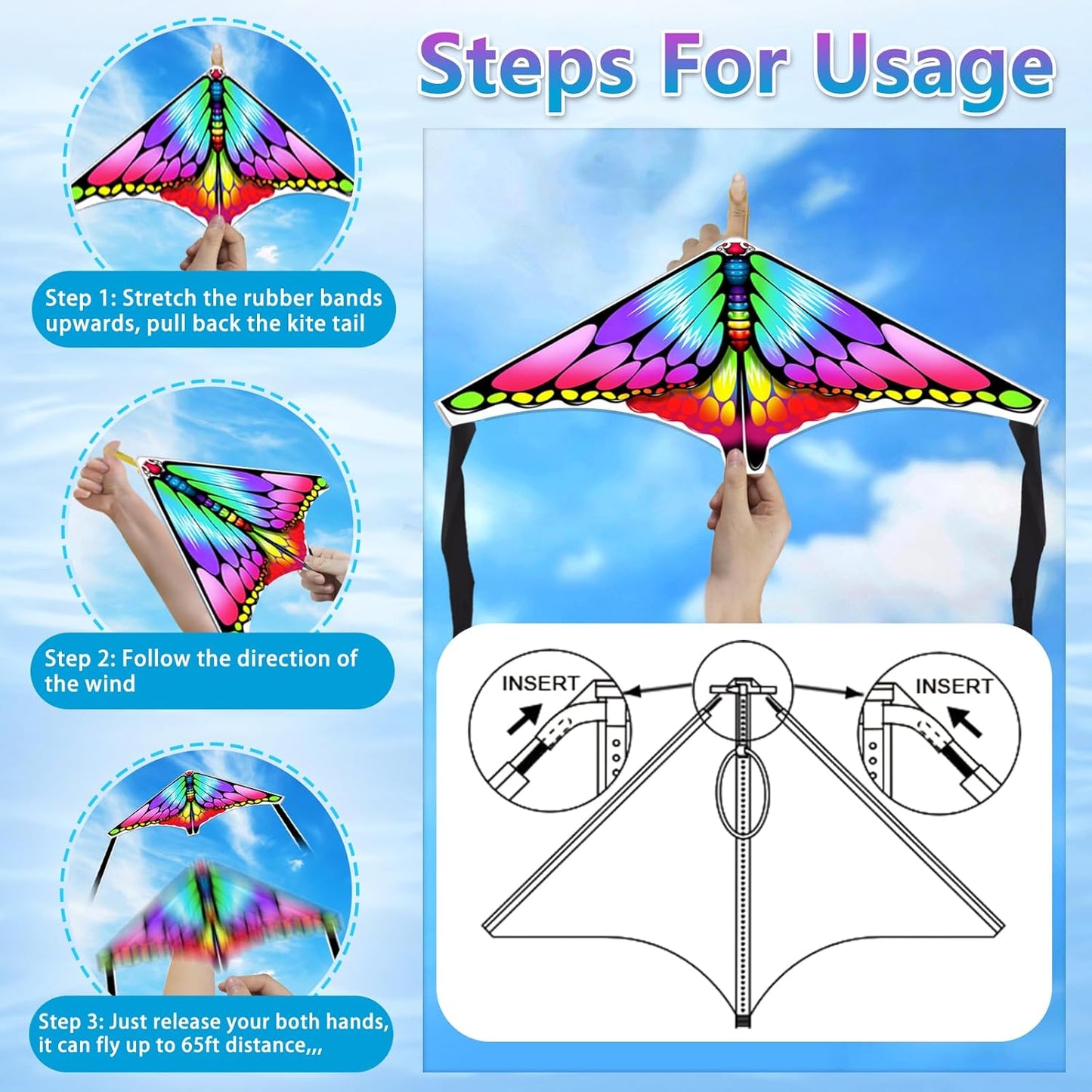 Mini Kites for Kids,Finger Launcher Kites Easy to Fly,Party Favors for Kids 4-8-12 Outdoor Toys Beach Games,Treasure Box Toys for Classroom Prizes Mini Kite Bulk