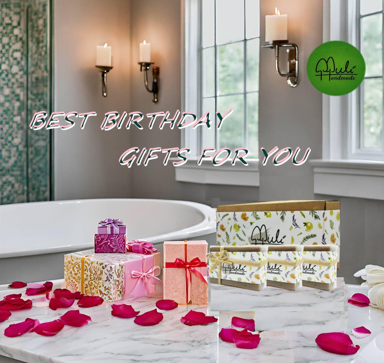 Natural Handemade Bar Soap for Men and Women with Essential oils, Scented Bar Soaps for Bath, Fragrance Gift Set (Pack of 3) Dead Sea Mud