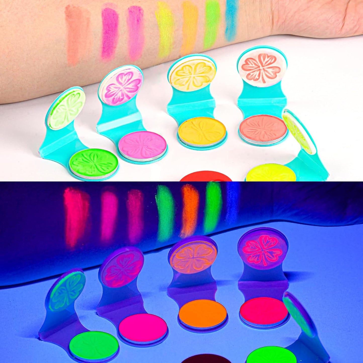 Temporary Hair Chalk for Girls 12 Color,Washable Hair Dye For Girl Kids Adults Glow in UV Light Neon Hair Color Makeup for Halloween Cosplay,Birthday Christmas Gift for Girls Age 5-12 Years Old