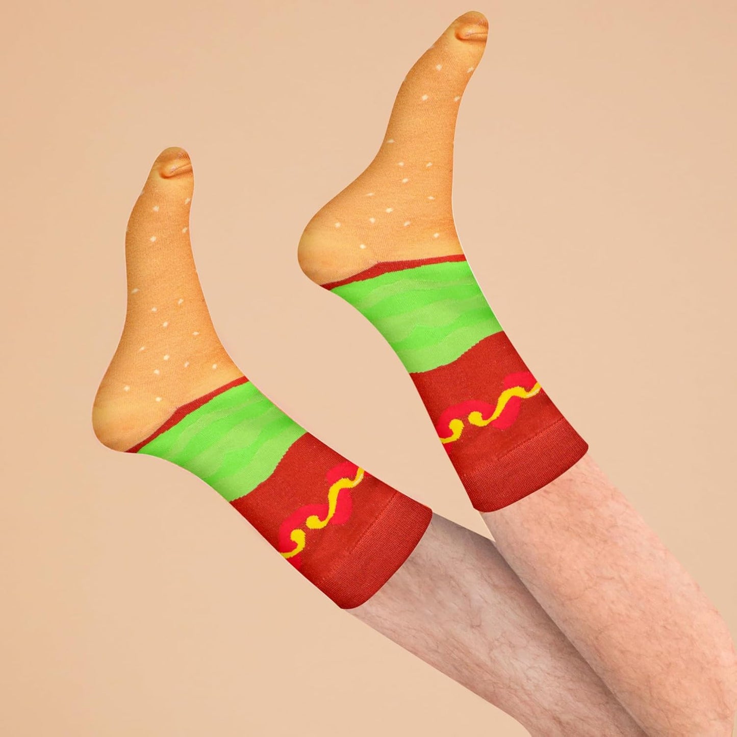 AGRIMONY Funny Burger Hot Dog Tacos Popcorn Socks Box -Easter Fathers Birthday Gag Christmas Gifts for Men Teen Boys Women