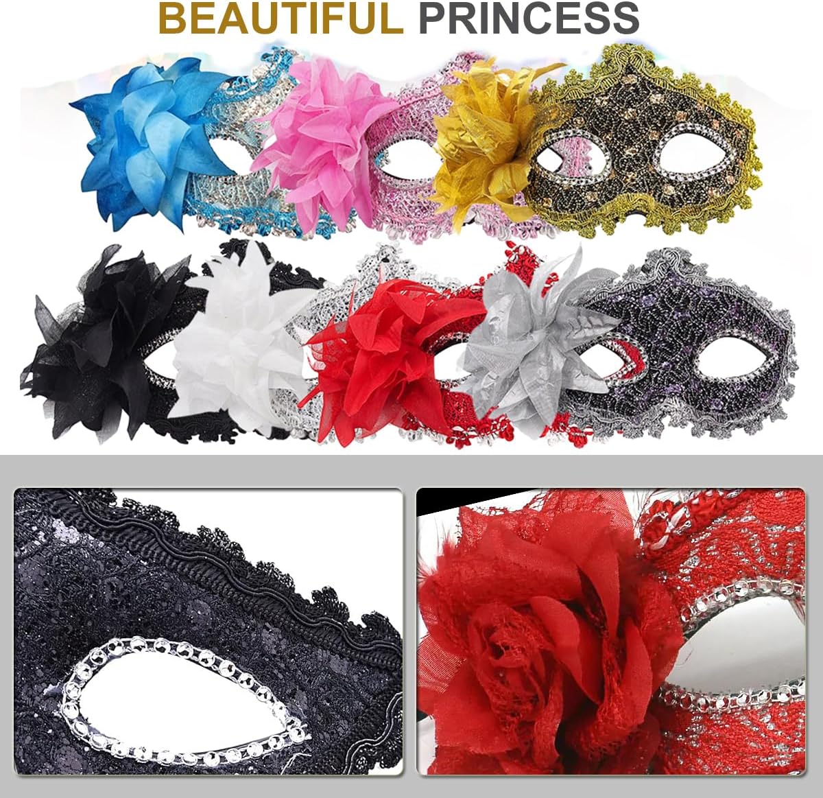 Masquerade Mask for Women Men Couple Venetian Masks Vintage Mask for Halloween Costume Mardi Gras Party Ball Prom