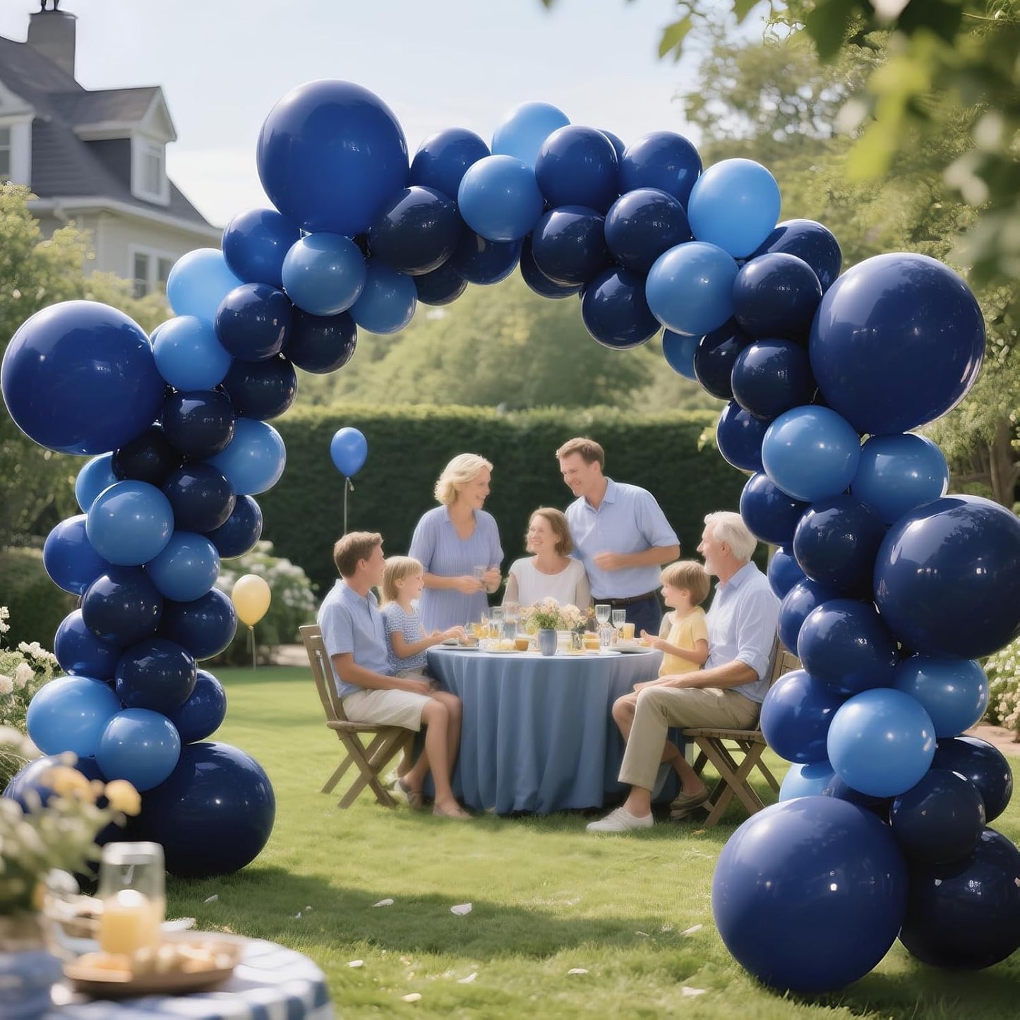 KAWKALSH Navy Blue Balloon 110pcs, 12 Inch Thickened Latex Party Balloons Helium Bright Color for Birthday Baby Shower Wedding Party Supplies Arch Garland Decoration