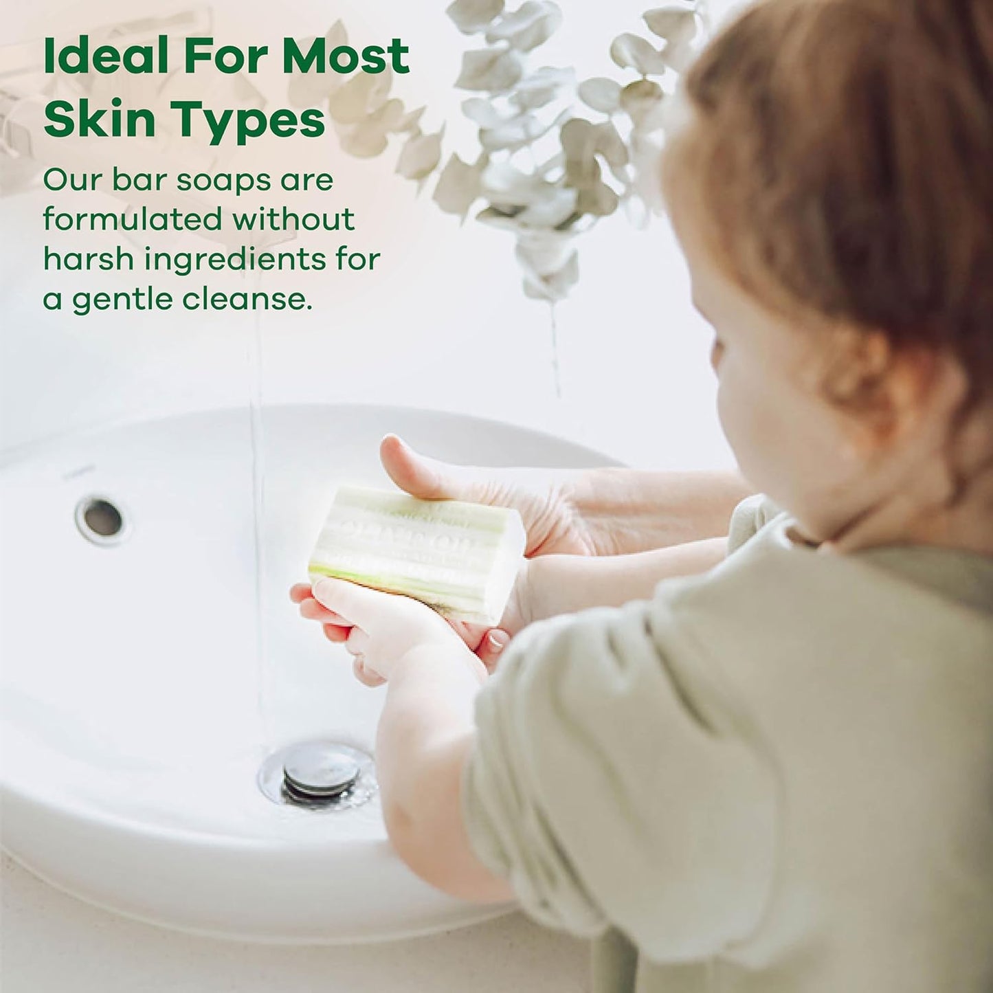 Australian Botanical Soap Goats Milk Sandalwood Oat Milk and Aloe Vera 6.6 oz Luxury Soap Bars Enriched with Shea Butter, Woodsy Assorted Pack of 4