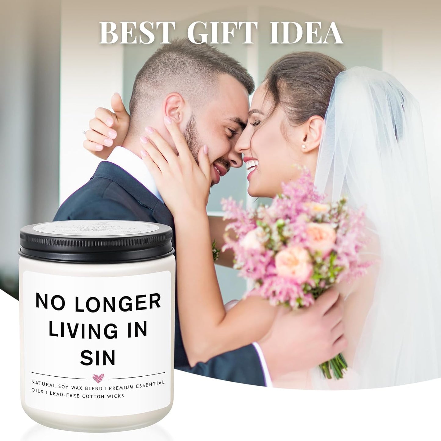 Wedding Gifts for Newlyweds, Engagement Gifts for Couples Newly Engaged, Funny Couples Present, Bride and Groom Gift, Wedding Candles