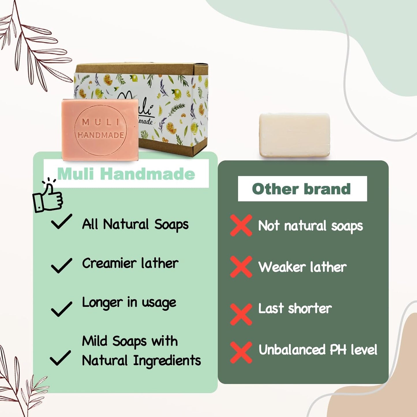 Natural Handemade Bar Soap for Men and Women with Essential oils, Scented Bar Soaps for Bath, Fragrance Regular Use Gift Set (Pack of 3) Rose Marseille