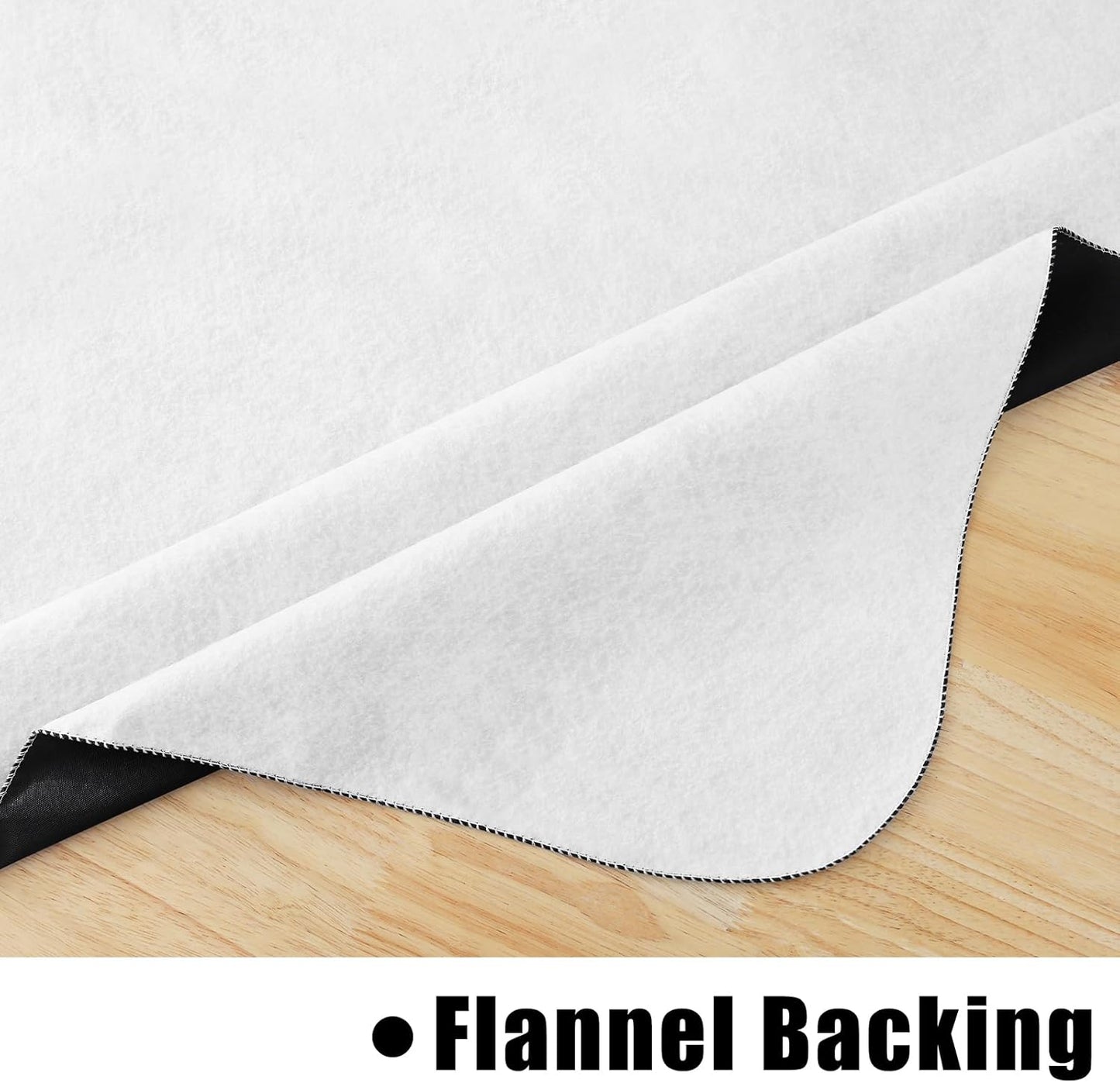 homing 2 Pack Rectangle Vinyl Tablecloth, Waterproof Spillproof Plastic Flannel Backed Table Cloth, Wipe Clean Table Cover for Dining, Buffet Parties and Camping (Black, 52" x 70")