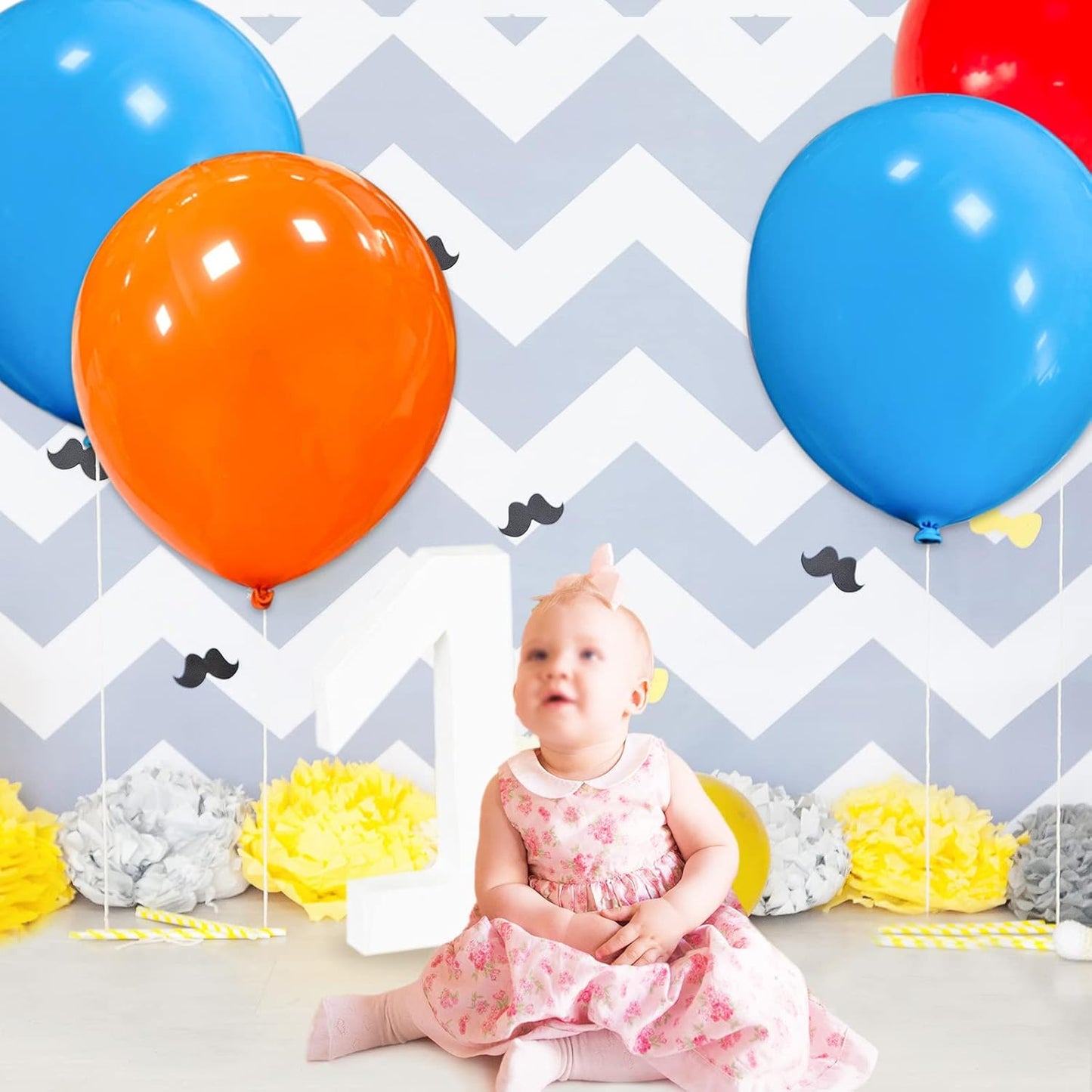 32Pcs Blue Big Balloons 18 Inch, Round Large Latex Party Balloons for Birthday Wedding Decorations. (light blue)