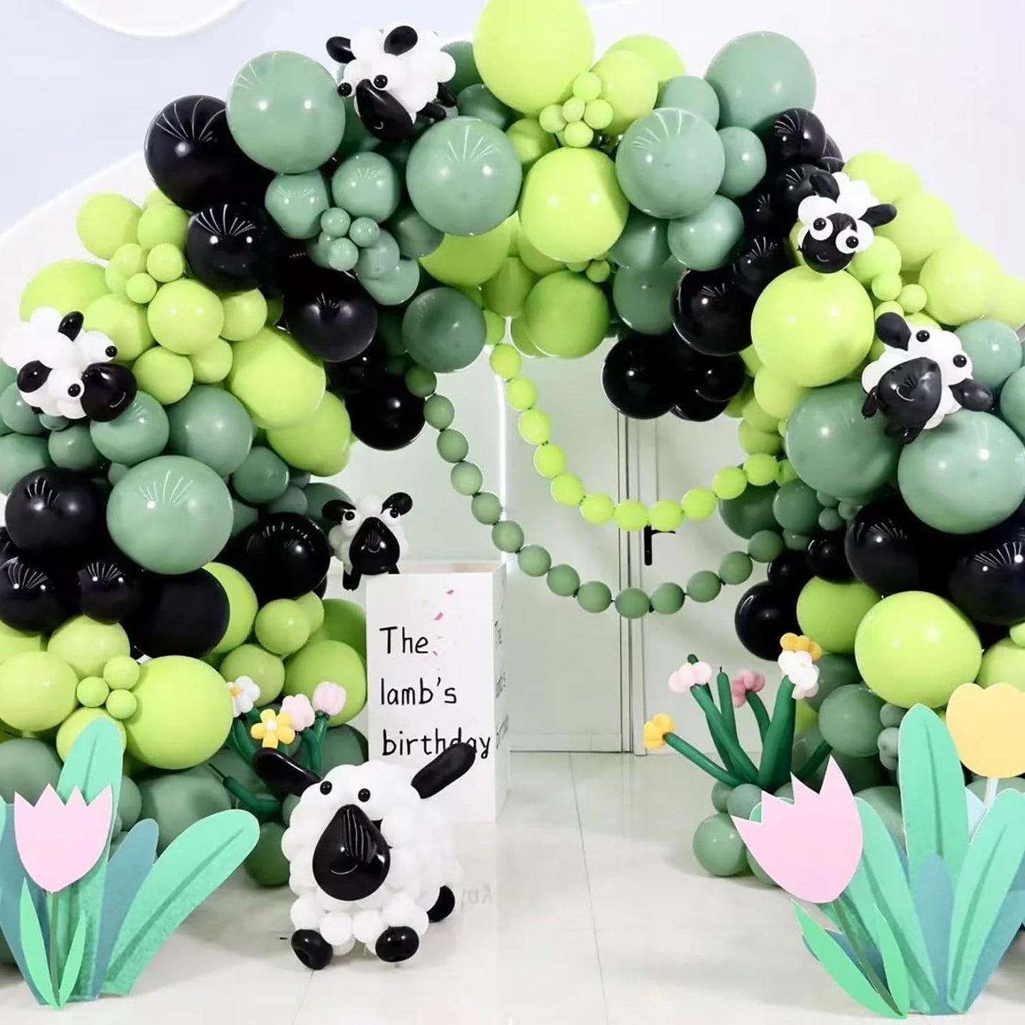 KALOR 12 Inch Lime Green Balloons, 50 Pcs Latex Helium Balloons for Kid's Birthday Party, Baby Shower, Wedding, Graduate Party Decorations