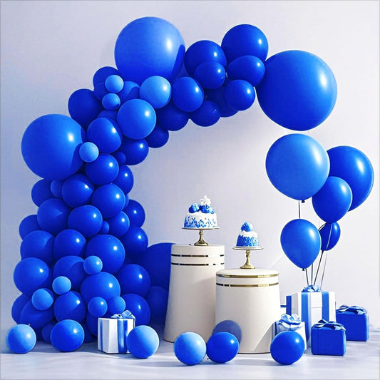 Royal Blue Balloon,145pcs Latex Royal Blue Balloons Arch Kit Different Sizes 18 12 10 5 Inch,Balloon Garland Arch for Birthday Party Baseball Fiesta Graduation Independence Day Decoration