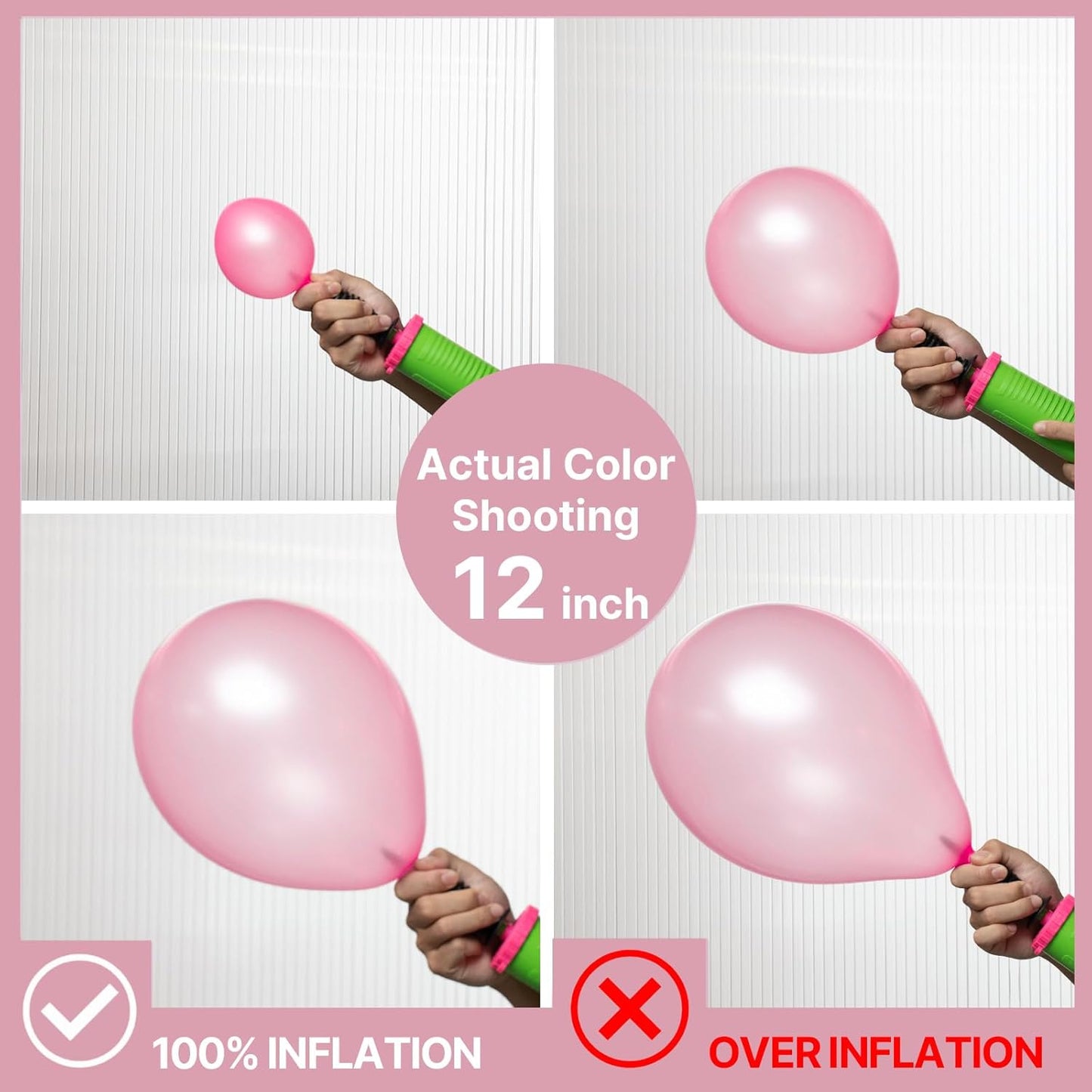 PartyWoo Pearl Pink Balloons 50 pcs 12 Inch Light Pastel Baby Pink Latex Helium Balloons for Wedding Baby Shower Gender Reveal Bachelorette Bridal Shower Princess Birthday Party Decorations Pink-Z58