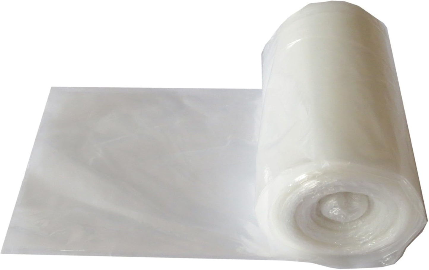 PlasticMill Clear Plastic Table Cover - Clear Plastic Table Cloth - Dining Table Protector Cover - Tablecloth for Rectangle Tables, 1.5 Mil, 66" W x 1,500" L (5-Pack)