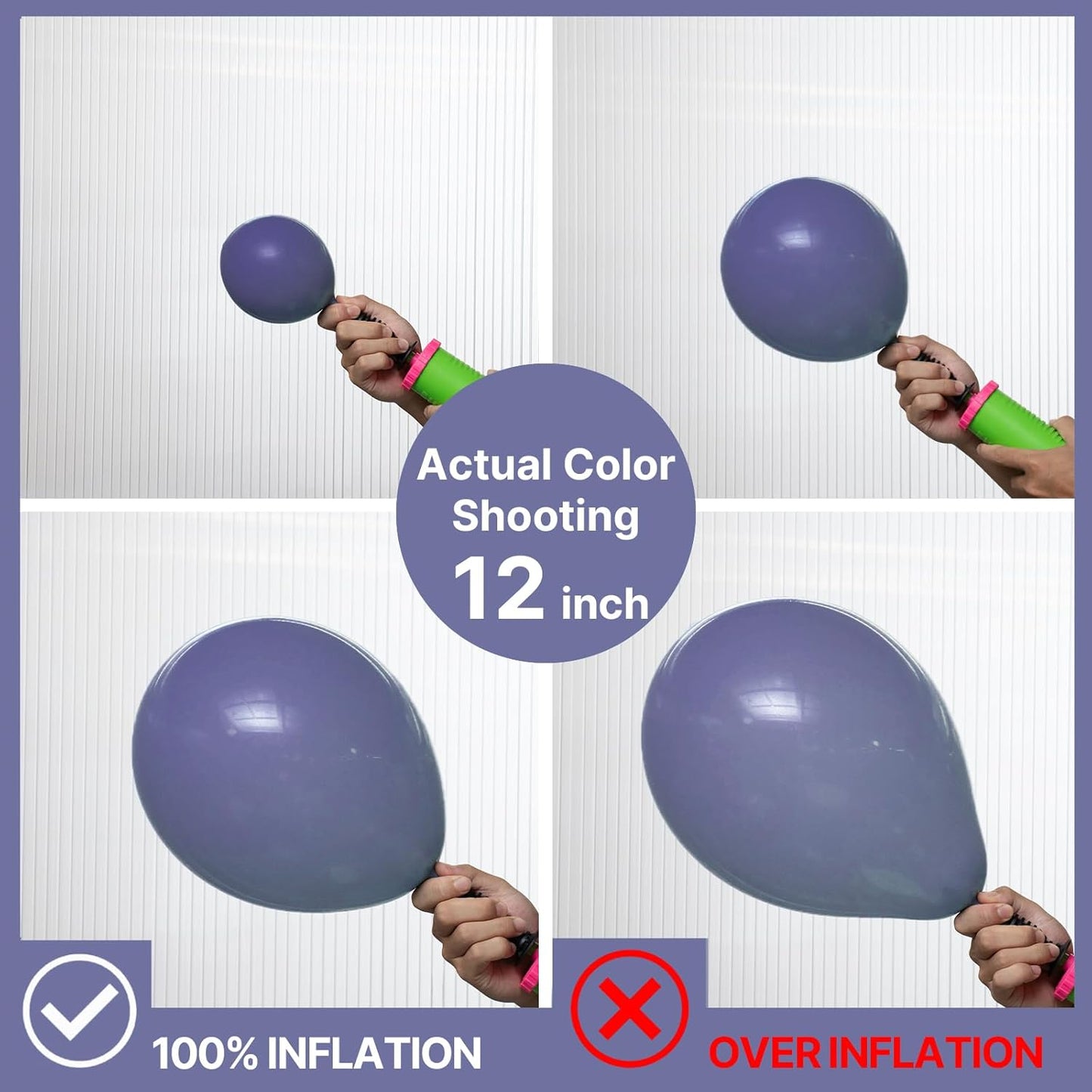 PartyWoo Dusty Blue Balloons 50 pcs 12 Inch Boho Slate Blue Latex Helium Balloons for Graduation Baby Shower Gender Reveal Wedding Anniversary Birthday Party Decorations Blue-F15