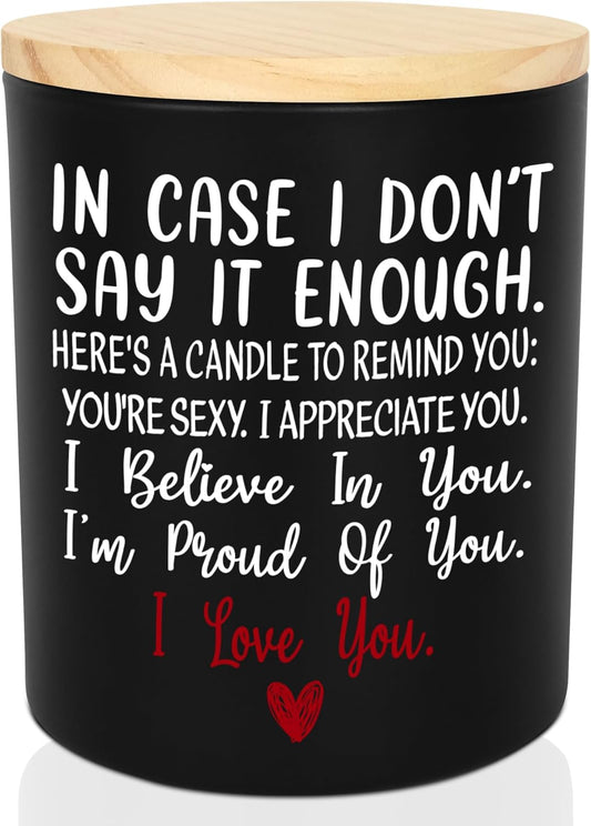 TEEZWONDER Christmas Anniversary Wedding Gifts for Women Men - Long Lasting Vanilla Lavender Candle 10 Oz - Romantic Birthday Gifts for Him Her, Girlfriend Boyfriend Gift Ideas