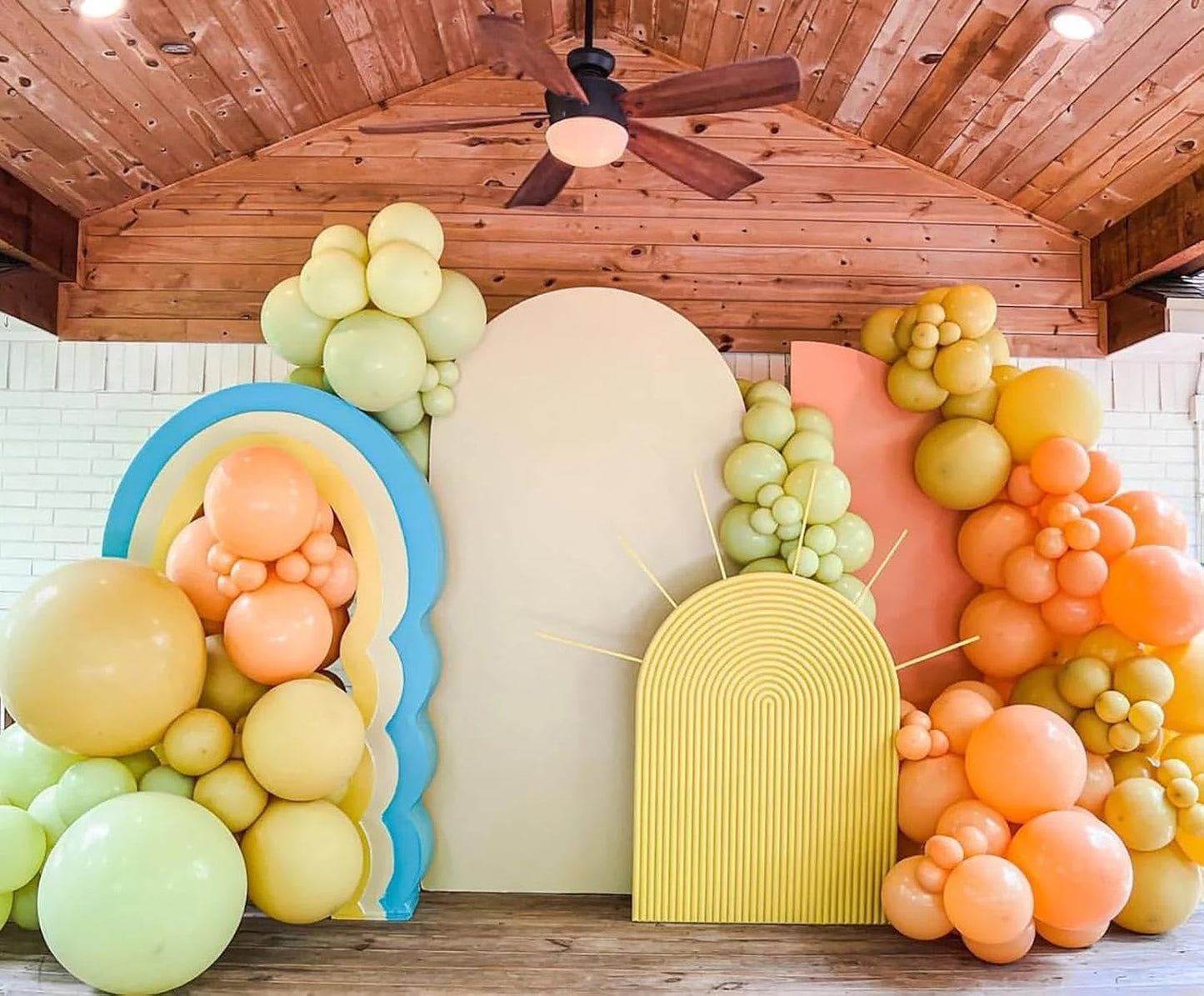 KALOR 12 Inch Lemon Yellow Balloons, 50 Pcs Latex Helium Balloons for Kid's Birthday Party, Baby Shower, Wedding, Graduate Party Decorations