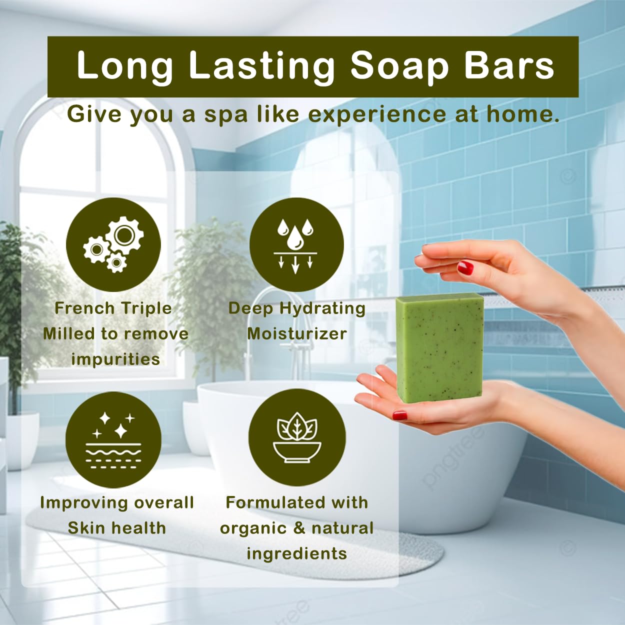 Simple Scents Australia Eucalyptus Scented Natural Soap Bars (12 Bars), 3.5oz Moisturizing French Triple Milled Soap Bars Enriched with Shea Butter - Pure Plant Oil Bath & Body Soaps