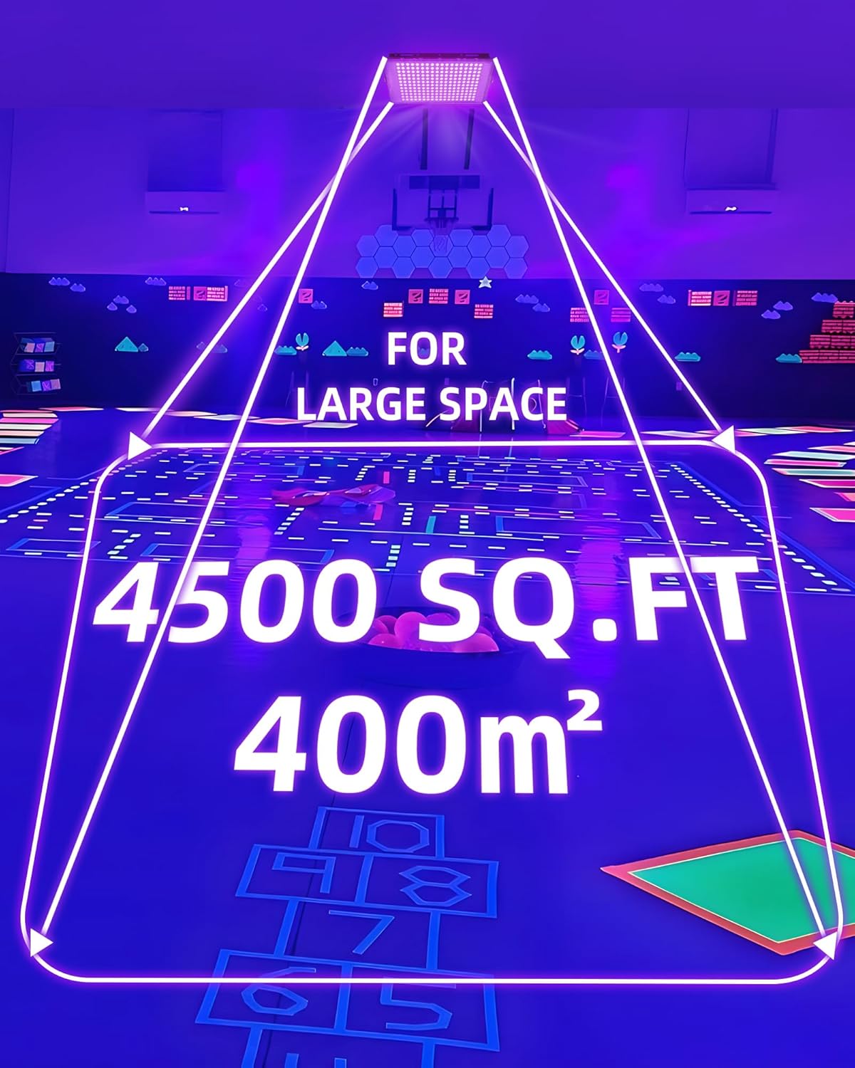 200W LED Black Lights IP66 Waterproof Black Light Outdoor with 10ft Plug+Switch, Flood Blacklight for Halloween Glow in The Dark Party Stage Light Neon Glow Birthday 2 Pack