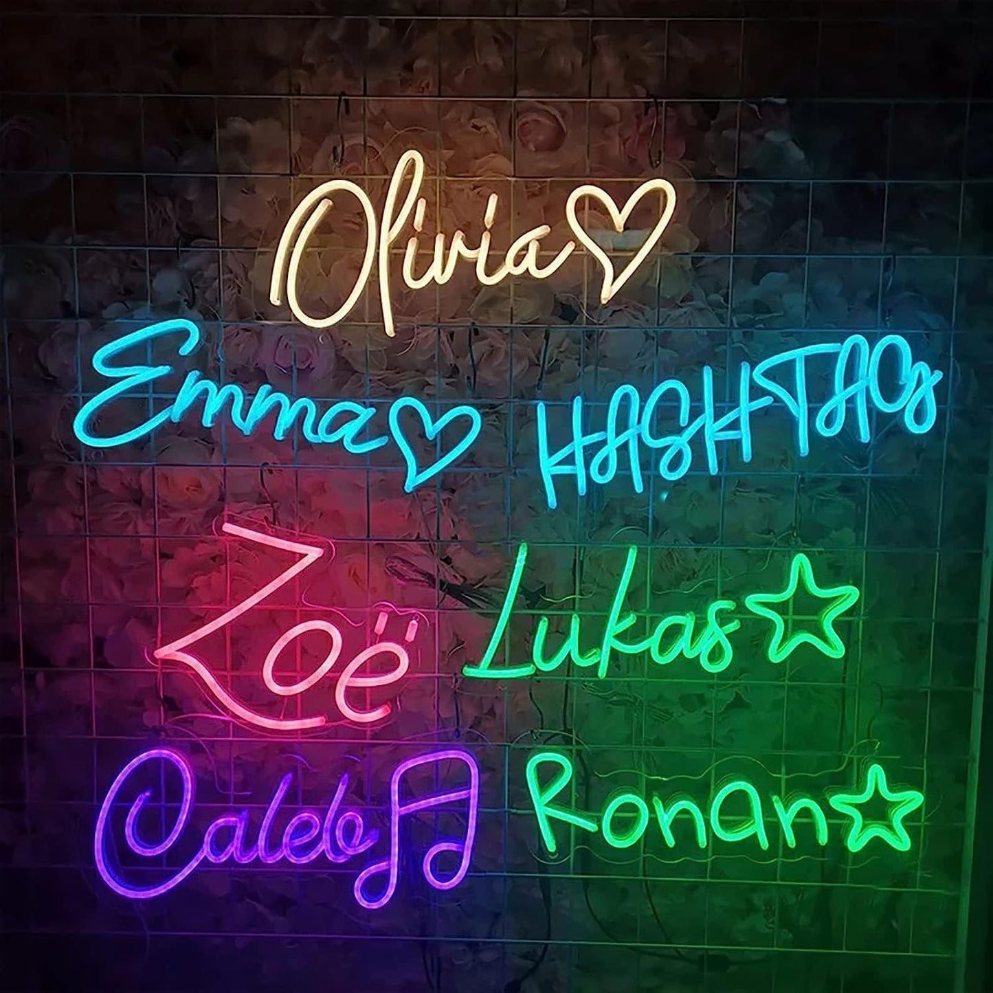 Custom Neon Signs for Wall Decor Customizable LED Neon Light Name Signs for Bedroom Wedding Birthday Business Personalized Light up Sign Pink Sign Boy Girl Decoration