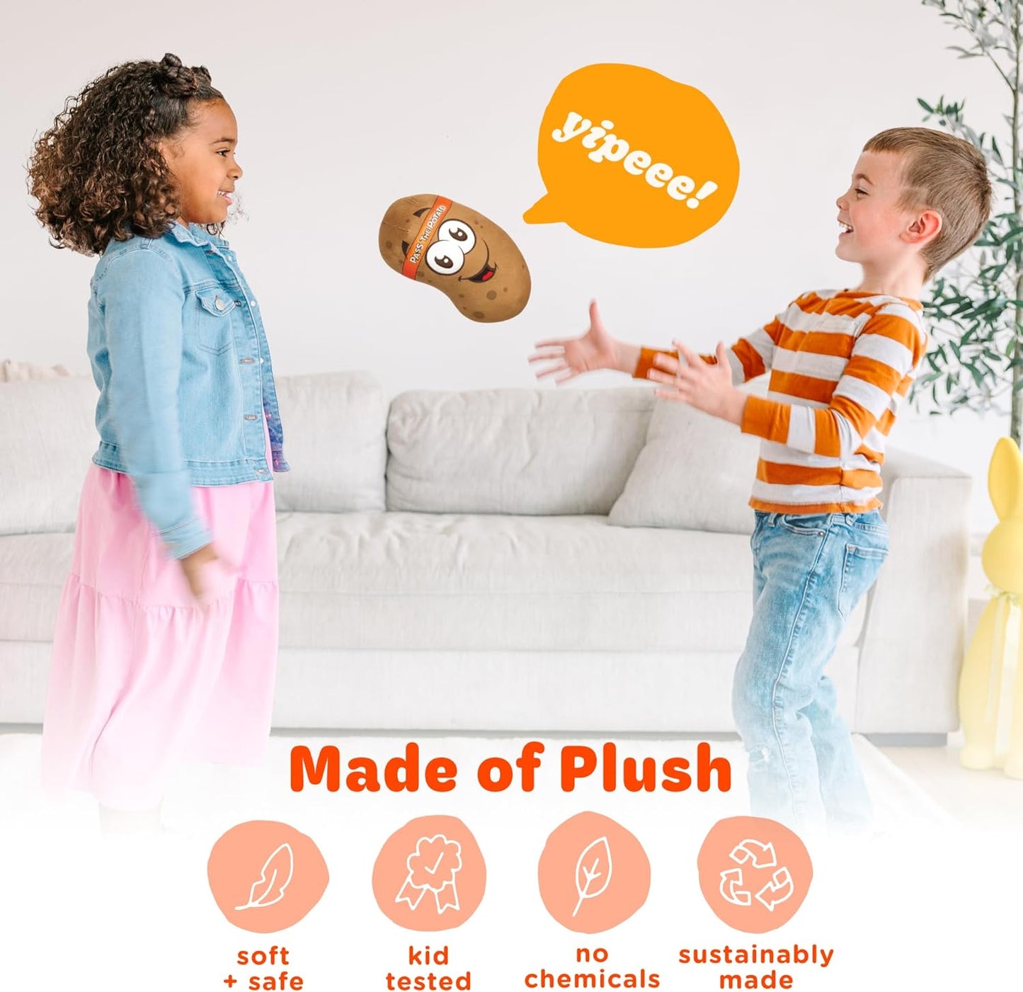 Move2Play, Pass The Potato, Hilariously Wild and Fun Active Play Game | Gift for Kids & Toddlers | Boys & Girls Ages 3, 4-8+ | Indoor/Outdoor Toy| Summer & Camping Fun