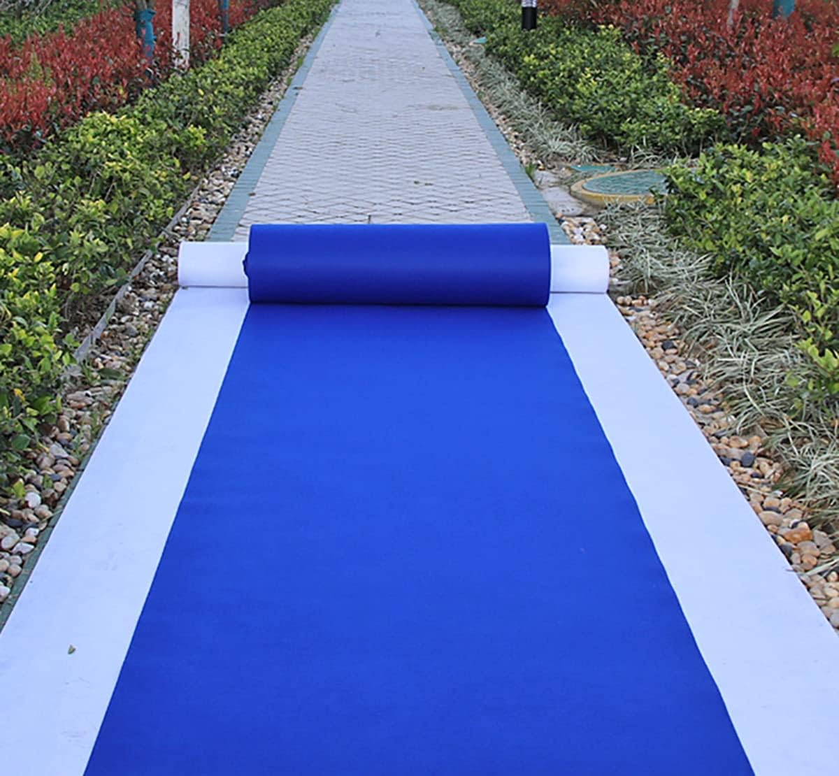 Royal Blue Aisle Runners Wedding Accessories Aisle Runner Carpet Rugs for Step and Repeat Display, Ceremony Parties and Events Indoor or Outdoor Decoration 36 Inch Wide x50 feet Long