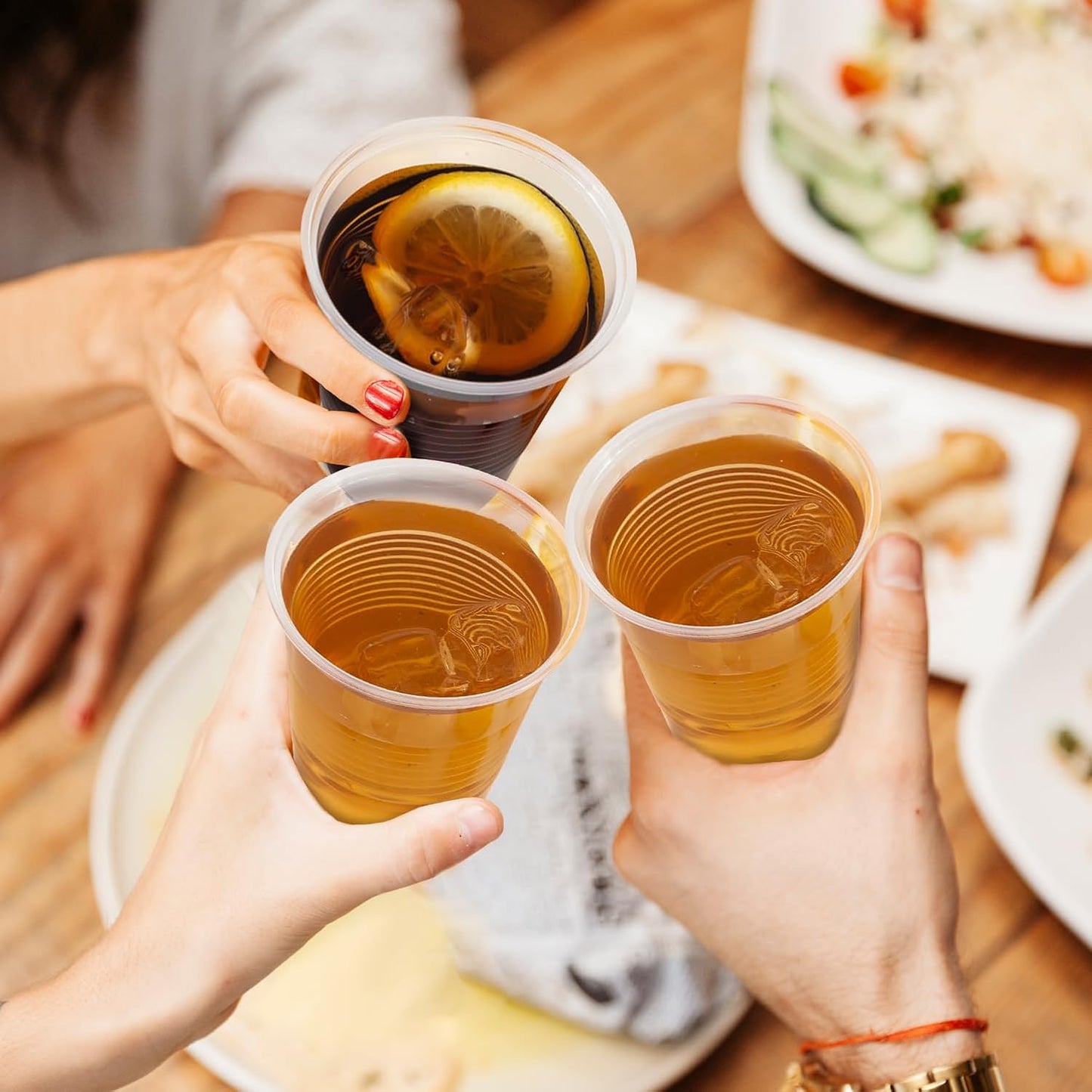 2000 Pack 12 oz Clear Plastic Cups, 12 Ounce Disposable Drinking Cups for Party, Event, Picnic, Cold, Hot