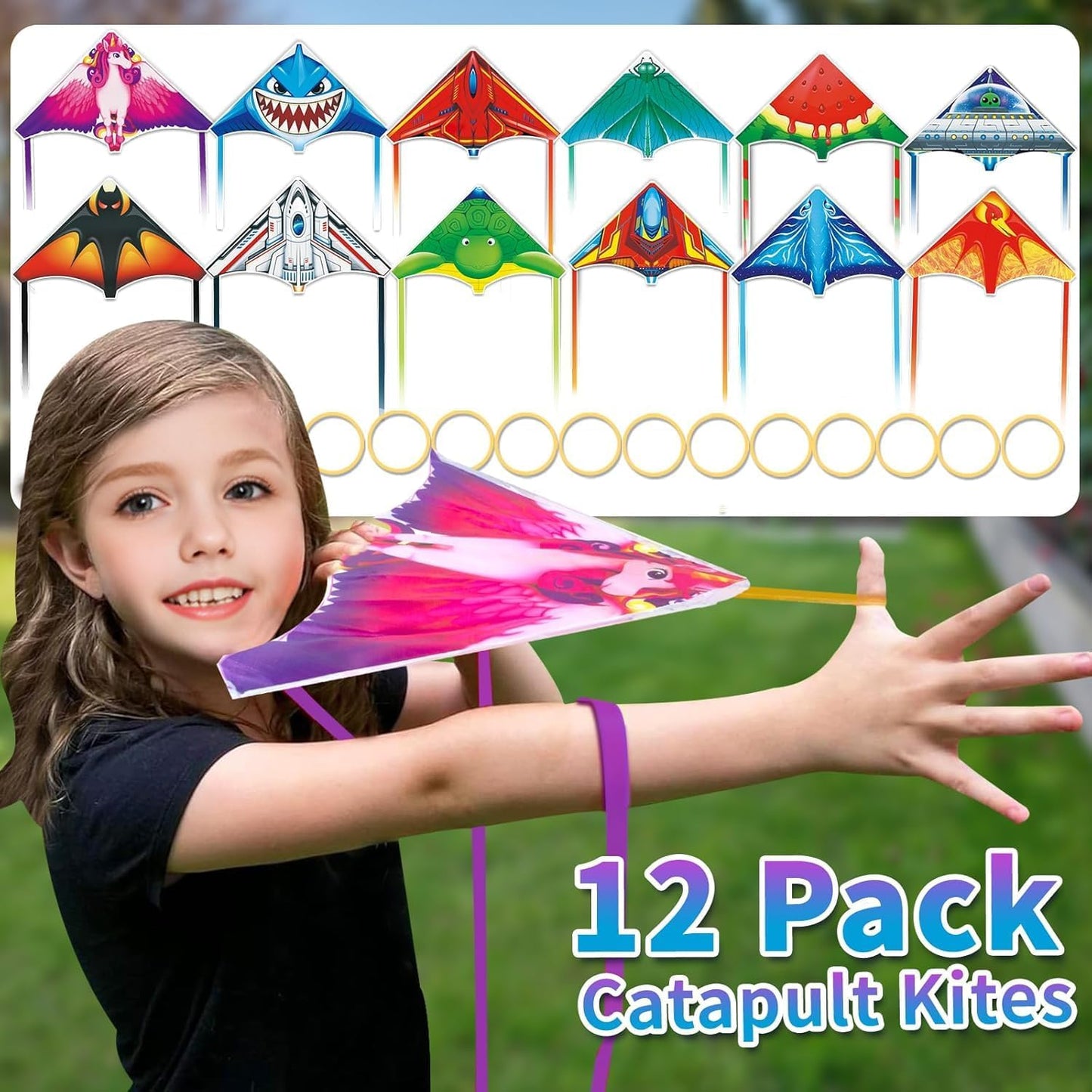 Mini Kites for Kids,Finger Launcher Kites Easy to Fly,Party Favors for Kids 4-8-12 Outdoor Toys Beach Games,Treasure Box Toys for Classroom Prizes Mini Kite Bulk