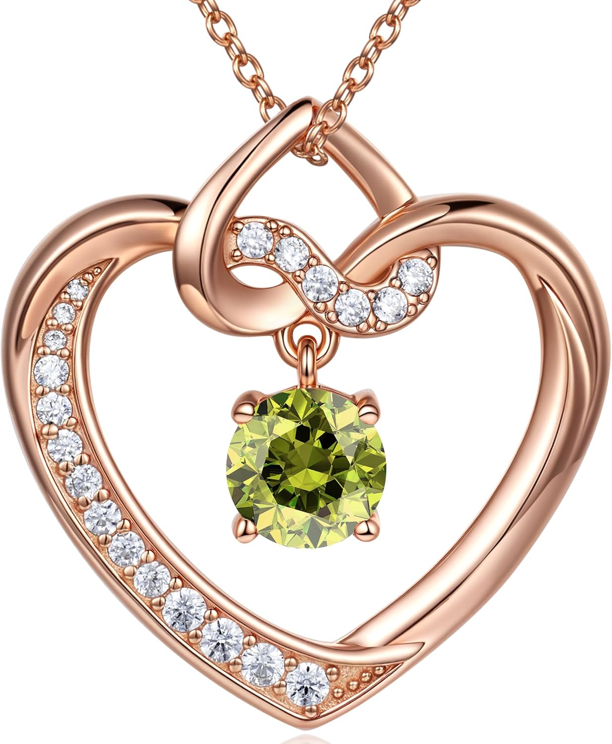 Heart Birthstone Necklaces Gifts for Women Wife, Jewelry for Women Wedding Anniversary Birthday Gifts for Wife Girlfriend Mom Christmas Valentines Gifts S925 Sterling Silver