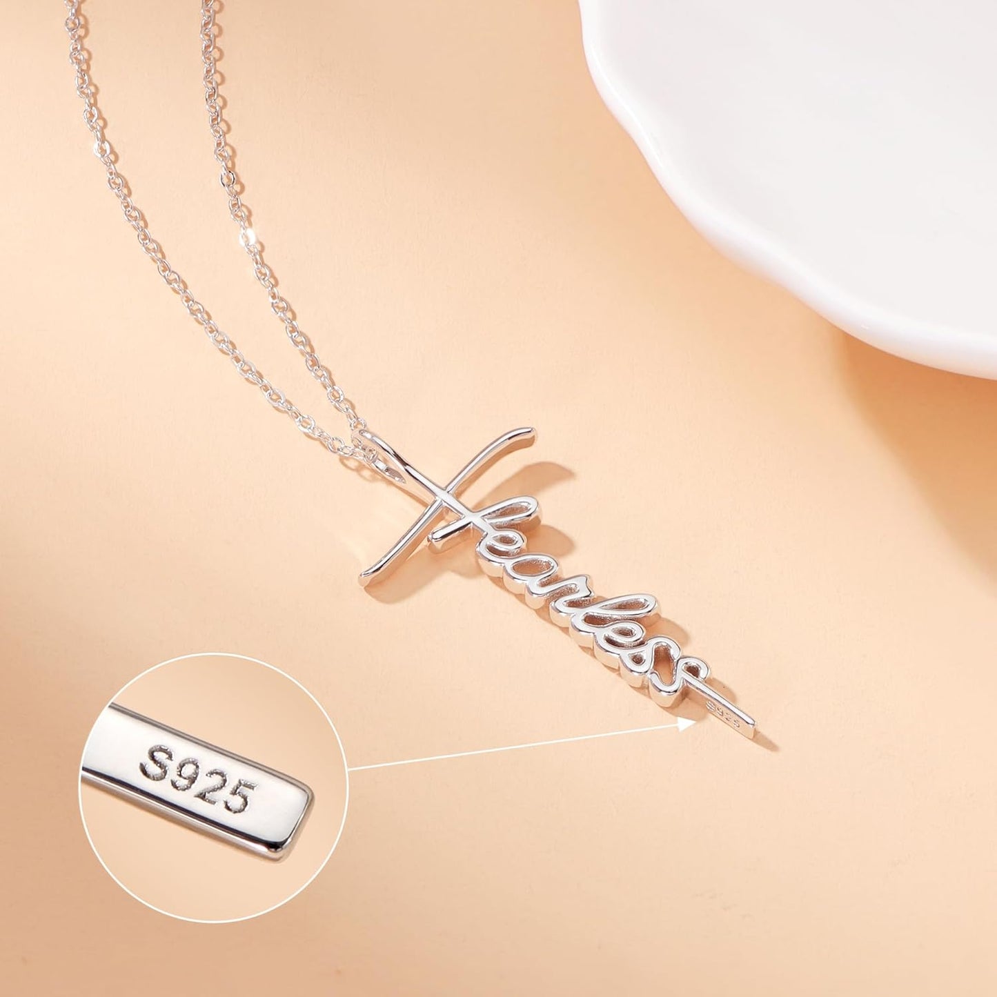 Lcherry Faith Cross Pendant Necklace for Women Religious Christian Jewelry Mother's Day Gifts for Women