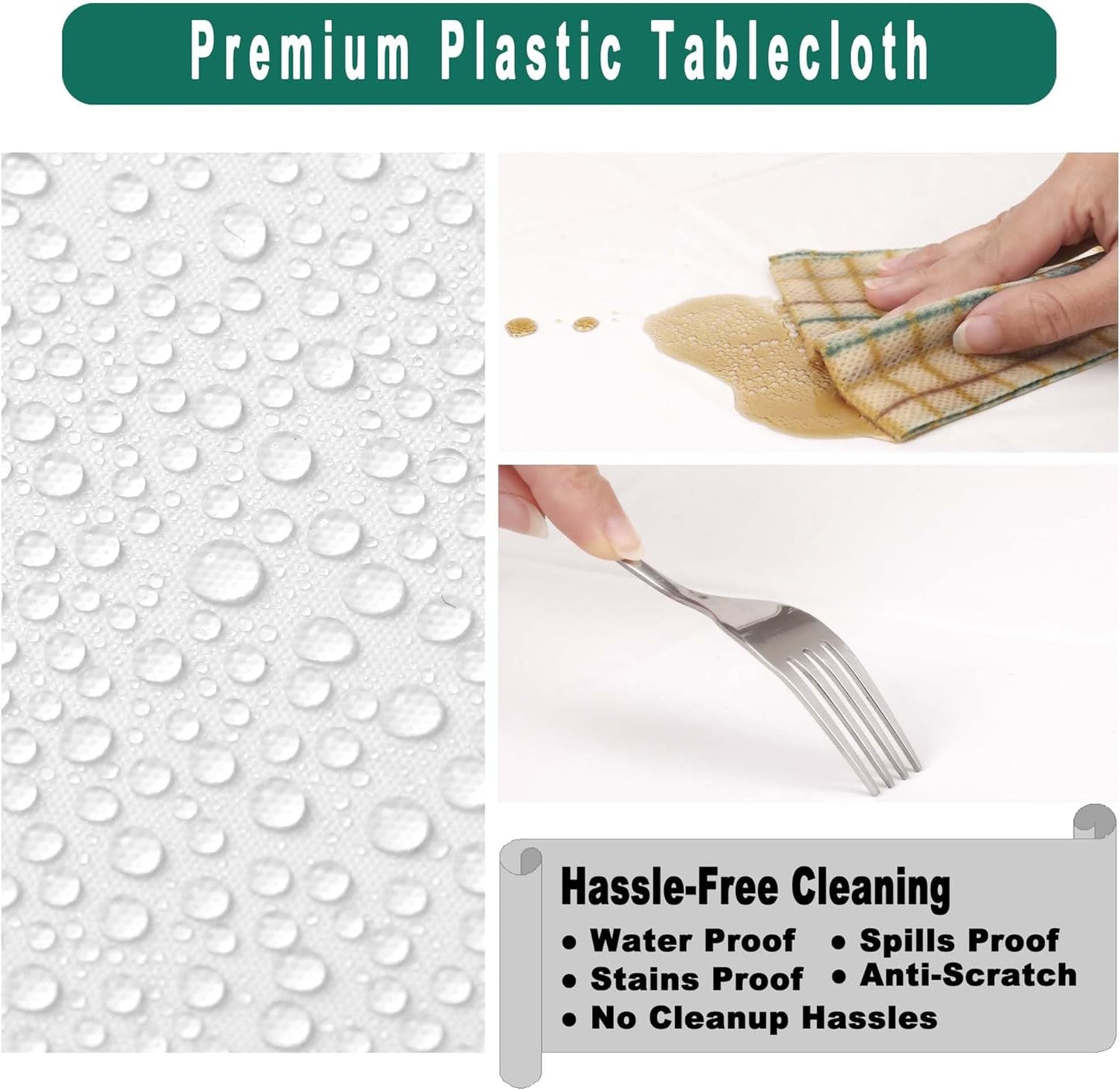 Lavender Plastic Tablecloths 2 Pack Lilac Disposable Table Covers 54 x 108 Inch. Bridal Shower Party Tablecovers PEVA Mauve Table Cloths for BBQ Birthday Wedding Parties 8 ft Rectangle Table Use